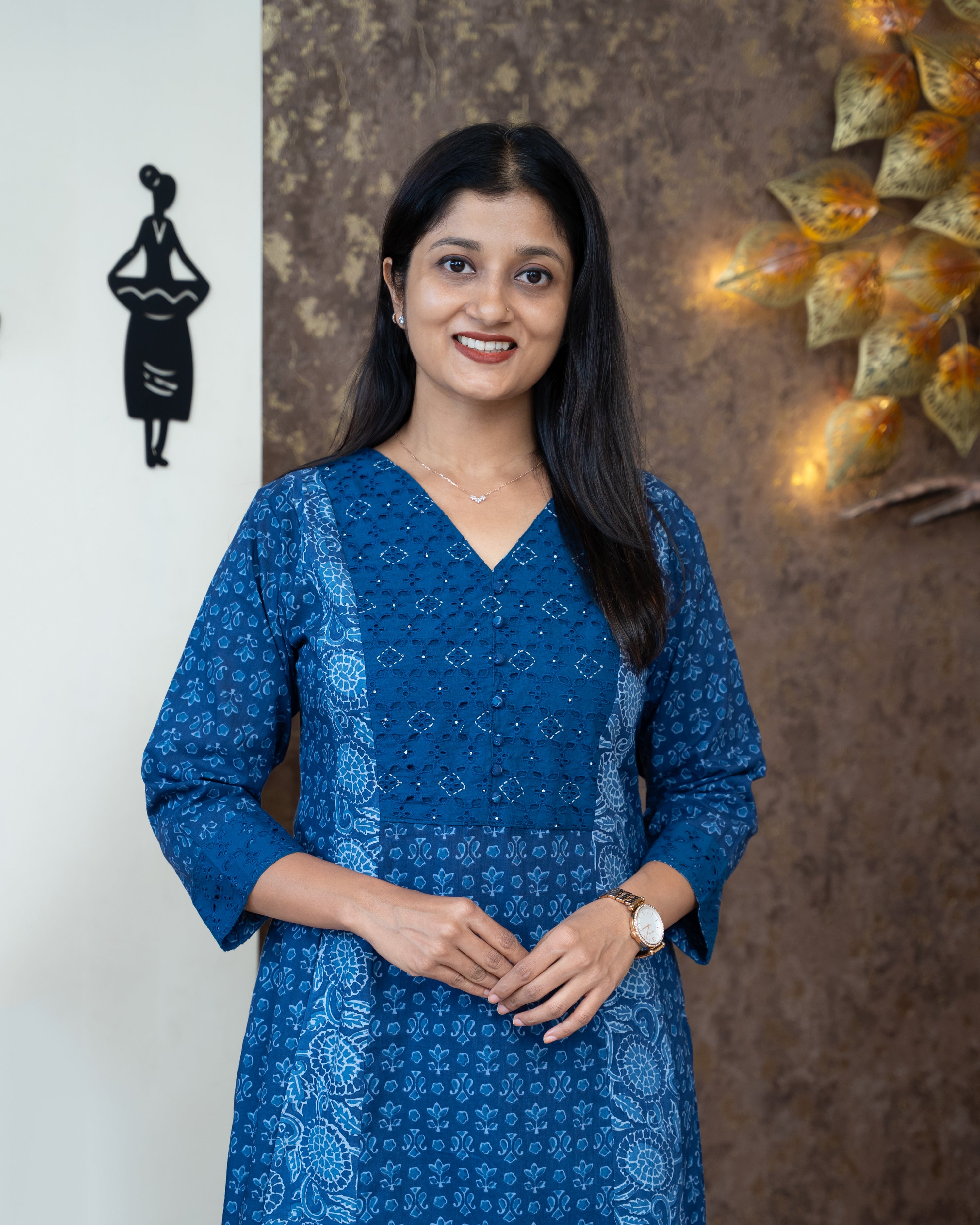 Load image into Gallery viewer, Printed Cotton Kurti-4426

