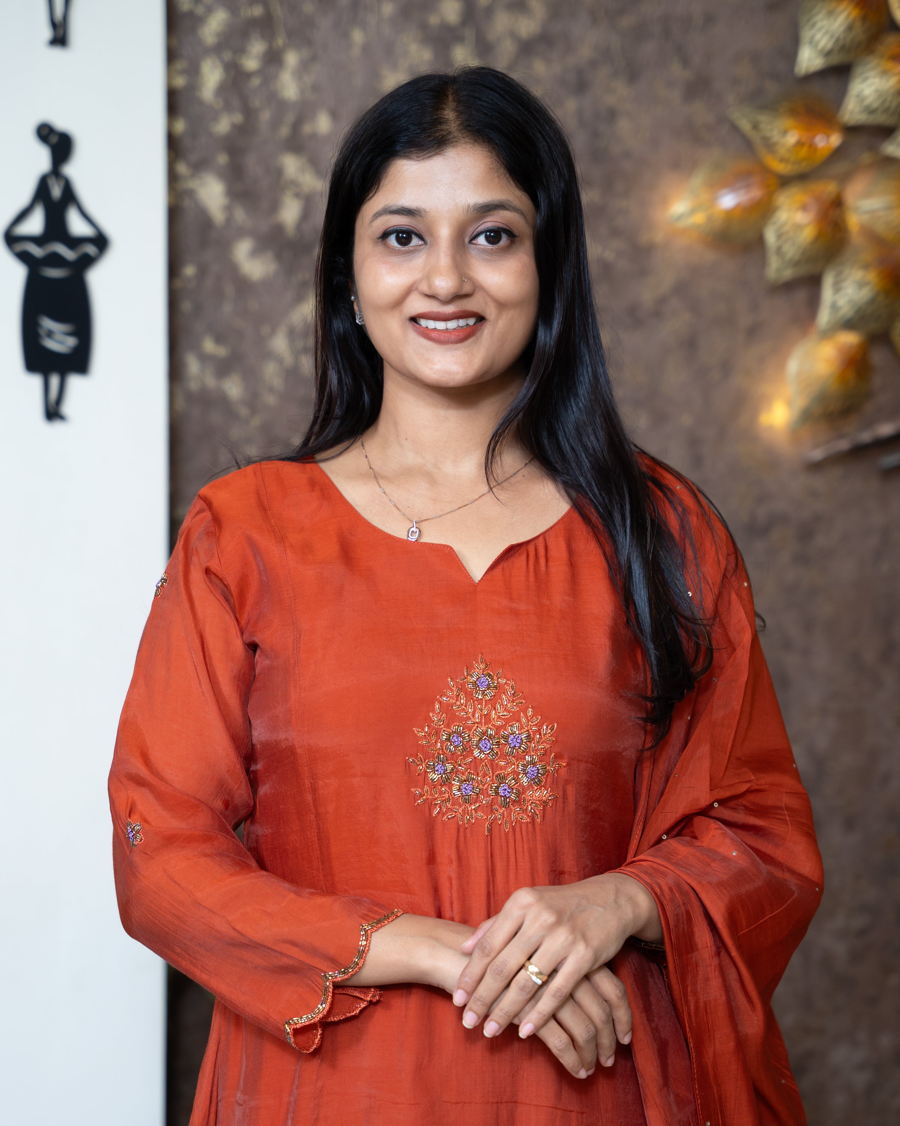 Load image into Gallery viewer, Mul Chanderi Suit-8686
