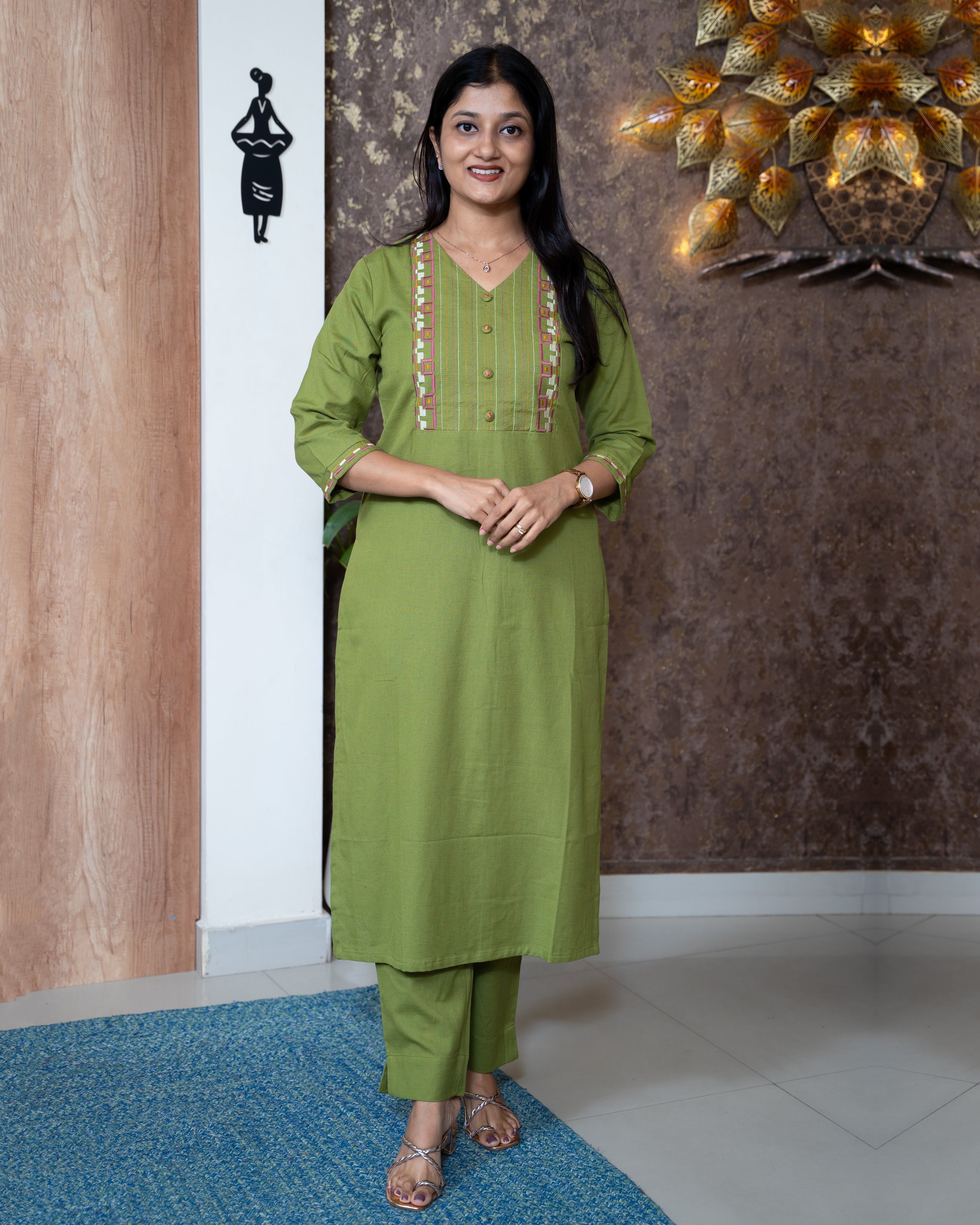 Load image into Gallery viewer, Cotton Co-Ord Set-8660
