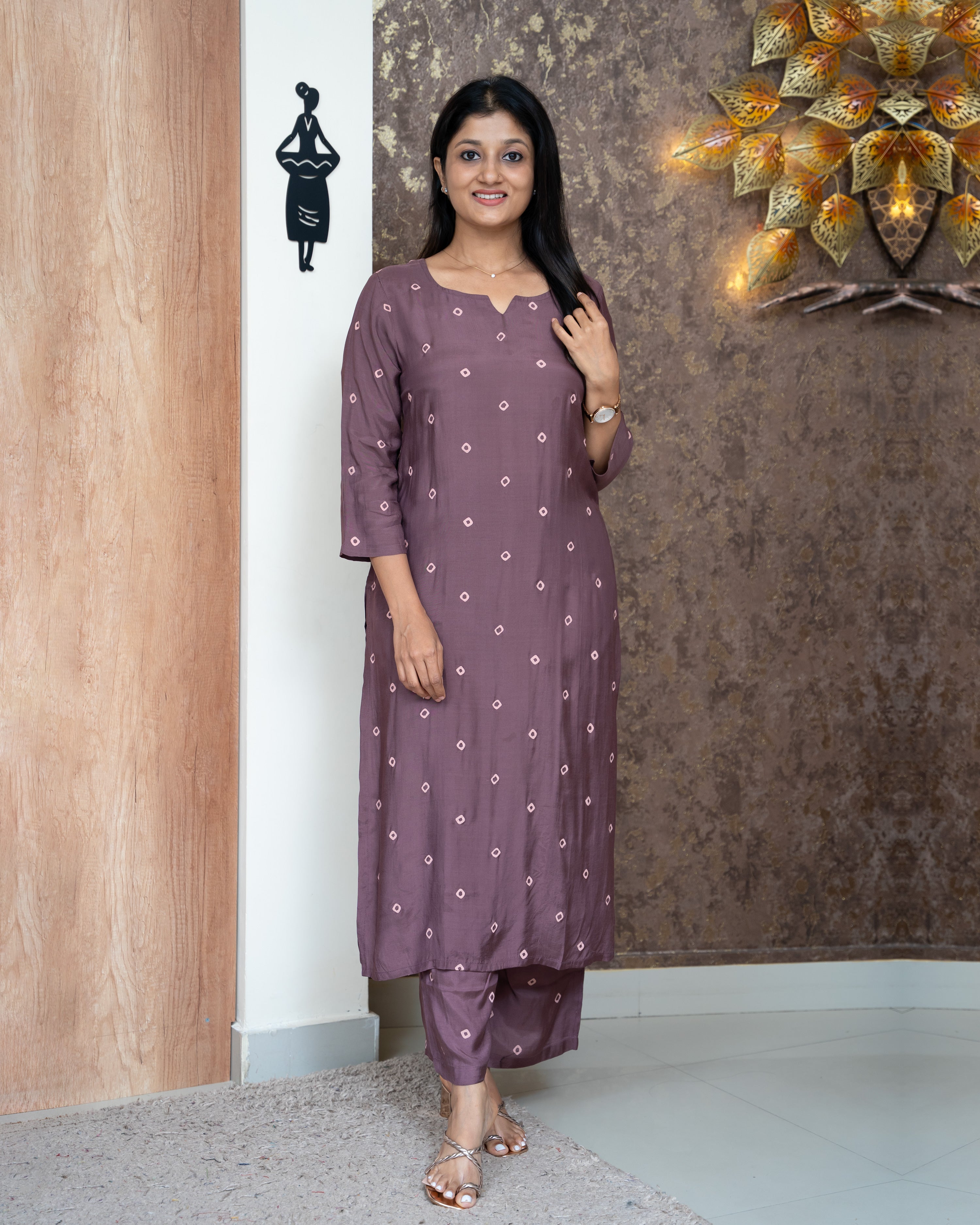 Load image into Gallery viewer, Muslin Silk Co-Ord Set-4425

