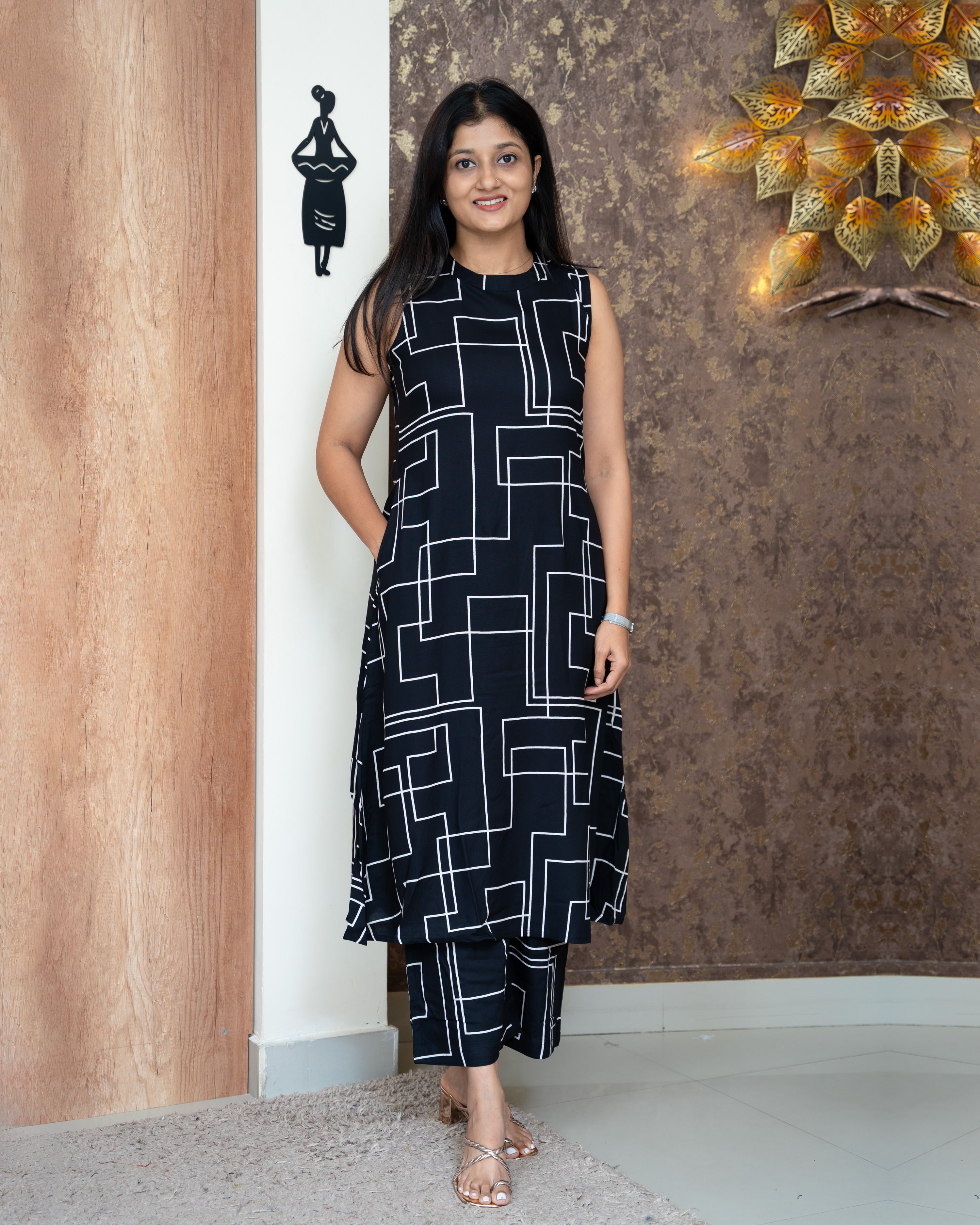 Load image into Gallery viewer, Rayon Co-Ord Set-4467
