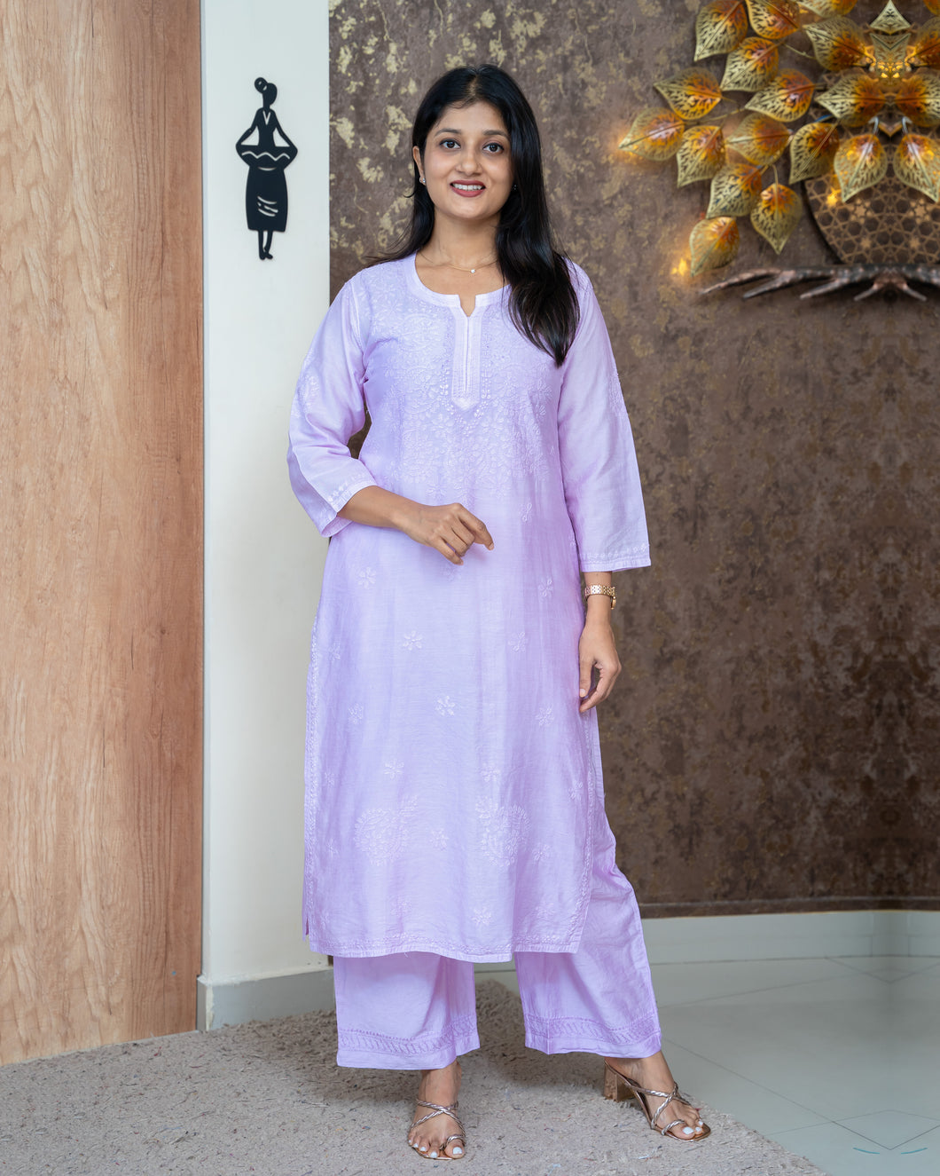 Chanderi Silk Co-Ord Set-4523