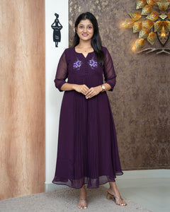 Faux Georgette Designer Kurti(Pre-Order)-4521