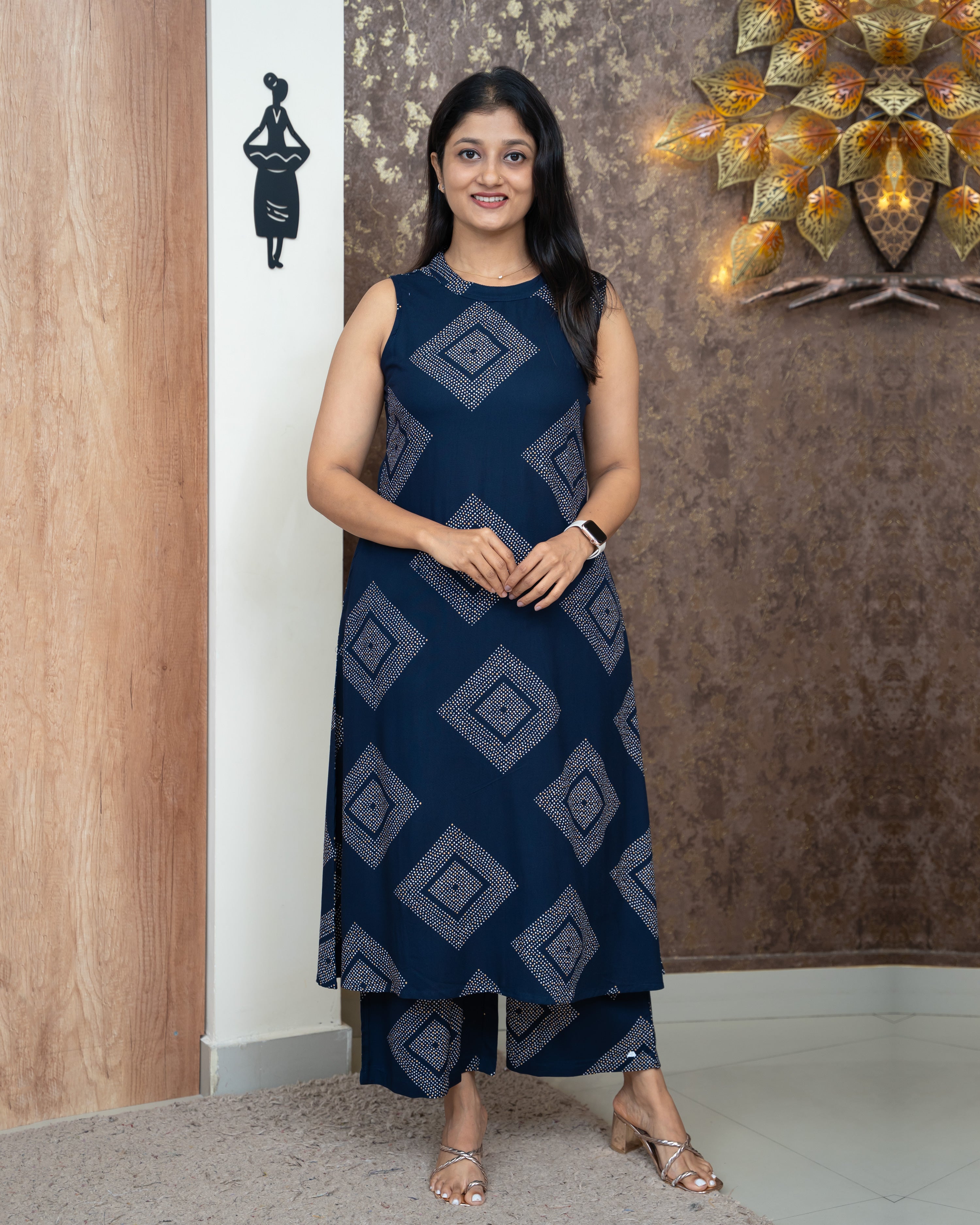 Load image into Gallery viewer, Rayon Co-Ord Set-4529
