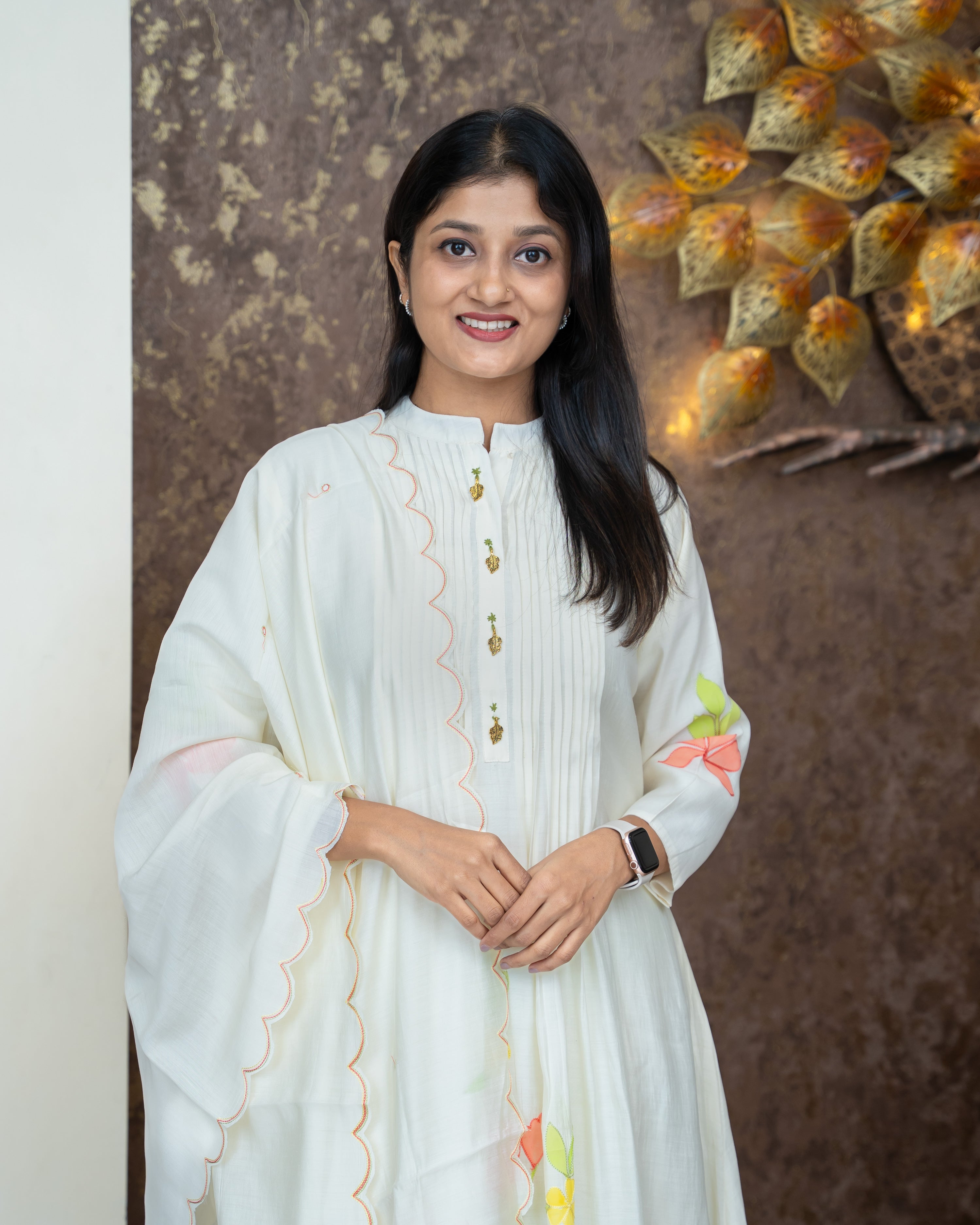 Load image into Gallery viewer, Mul Chanderi Suit-4526
