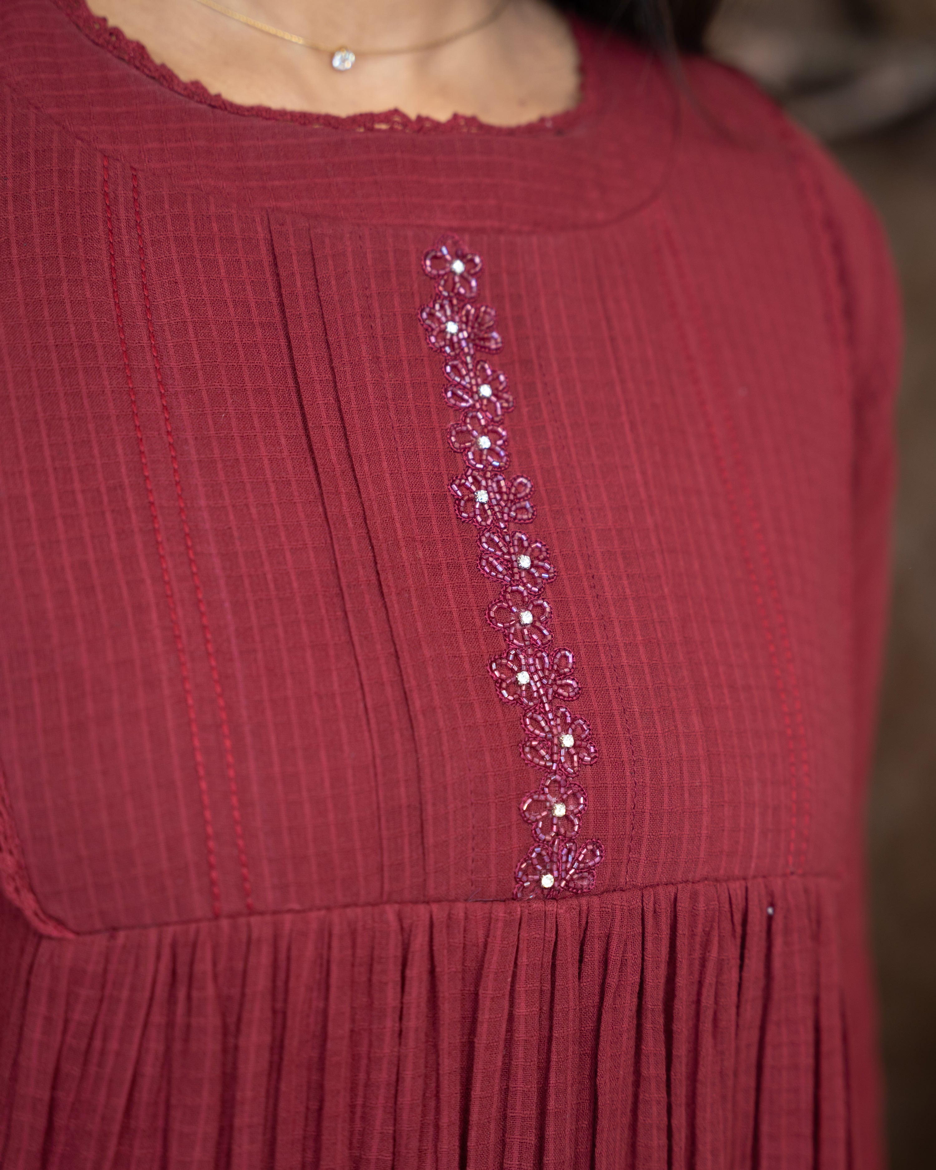 Load image into Gallery viewer, Kota Cotton Designer Kurti(Pre-Order)-776
