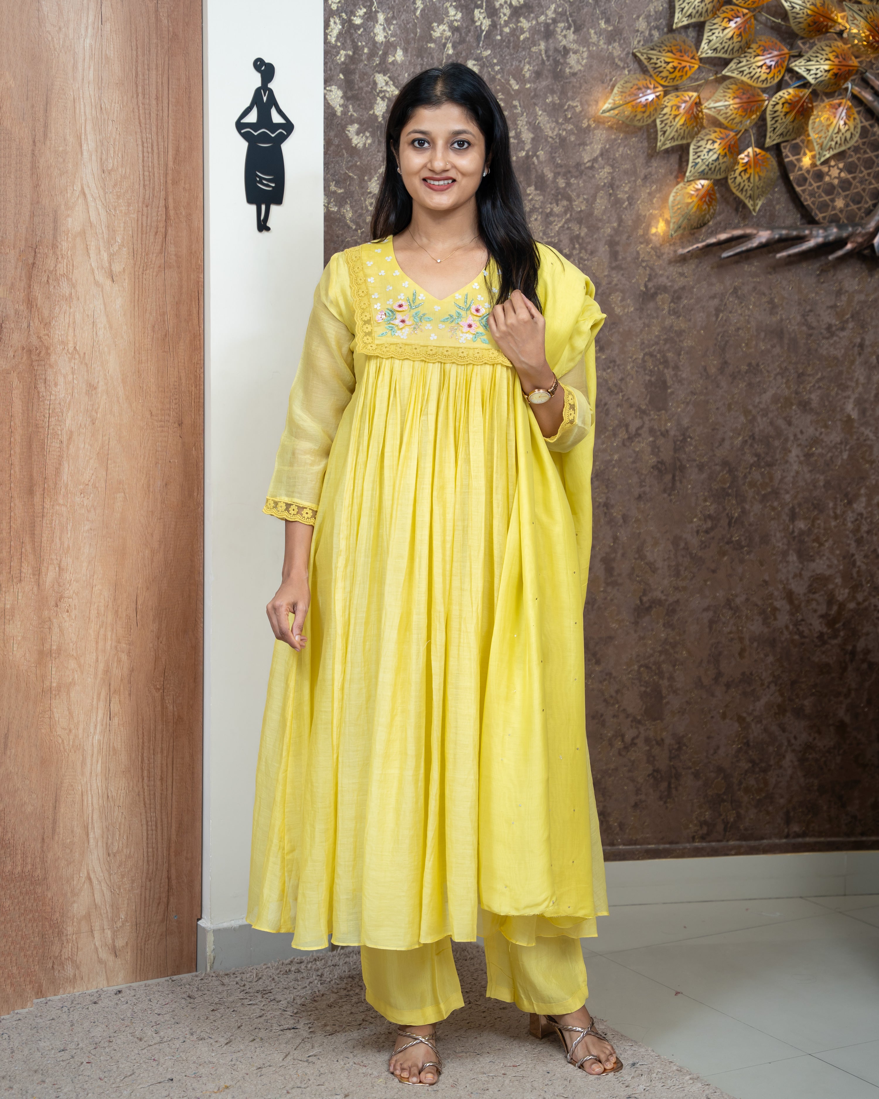 Load image into Gallery viewer, Pure Mul Chanderi Suit-4588
