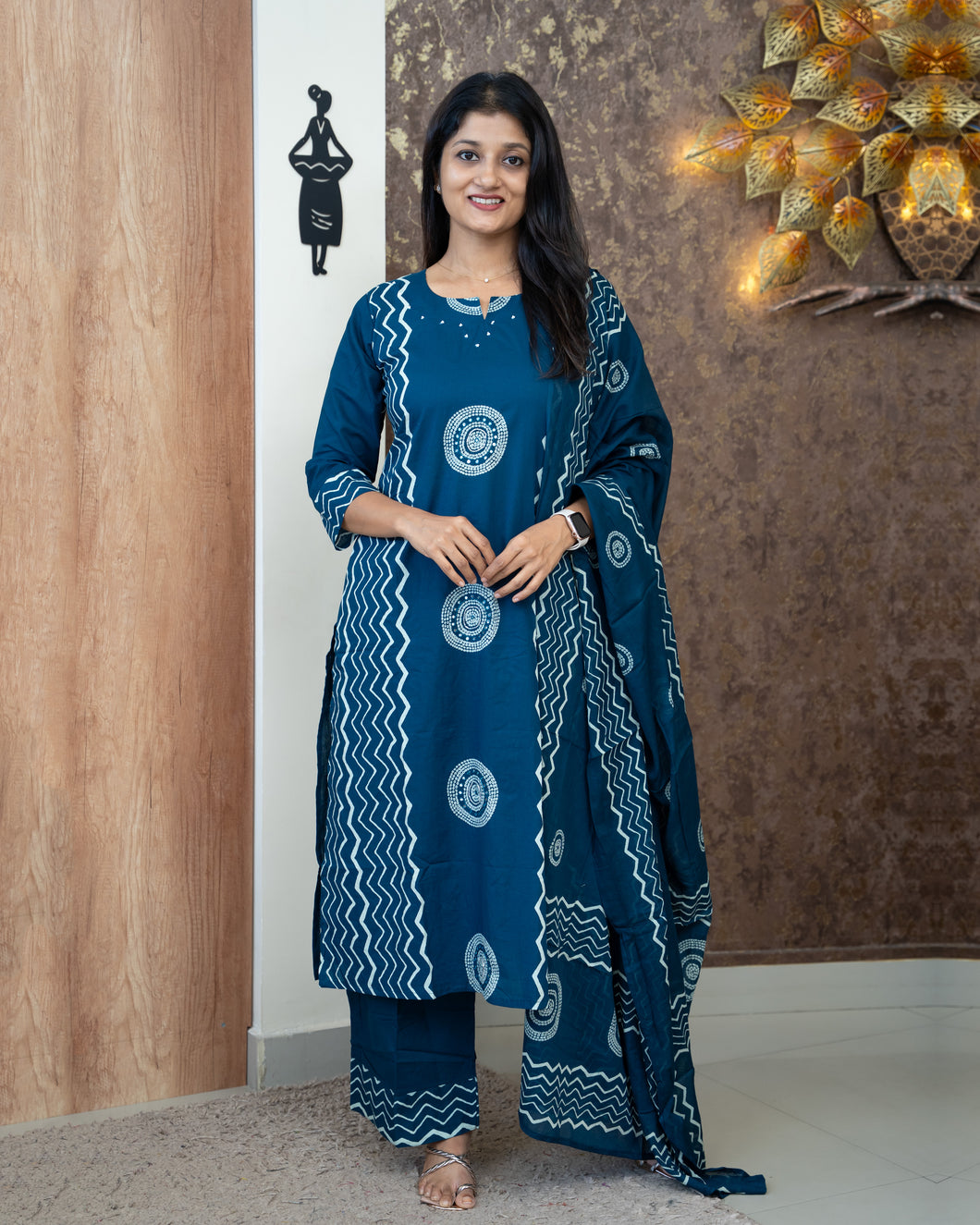 Pure Cotton Suit-4635