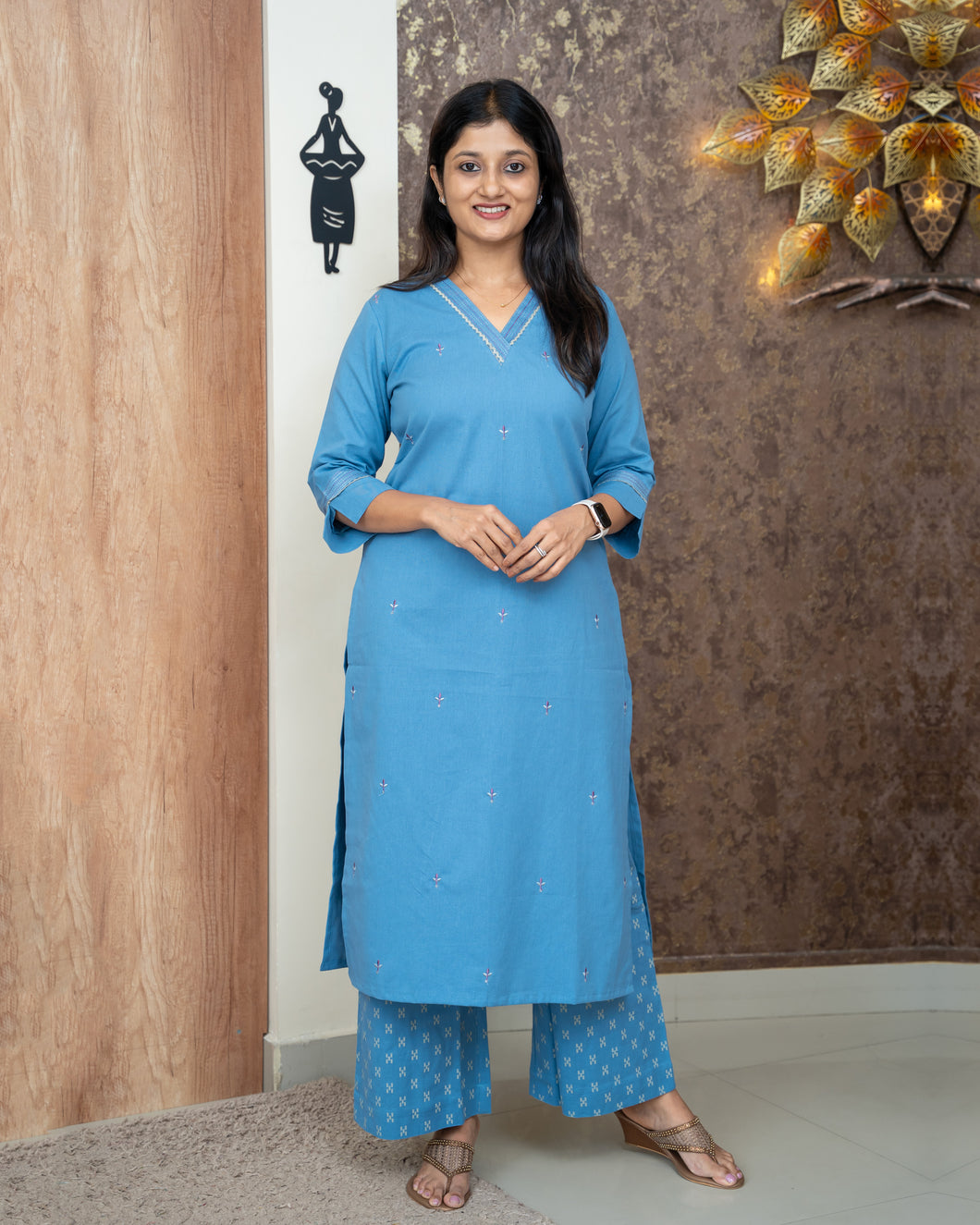 Pure Cotton Co-Ord Set-4775