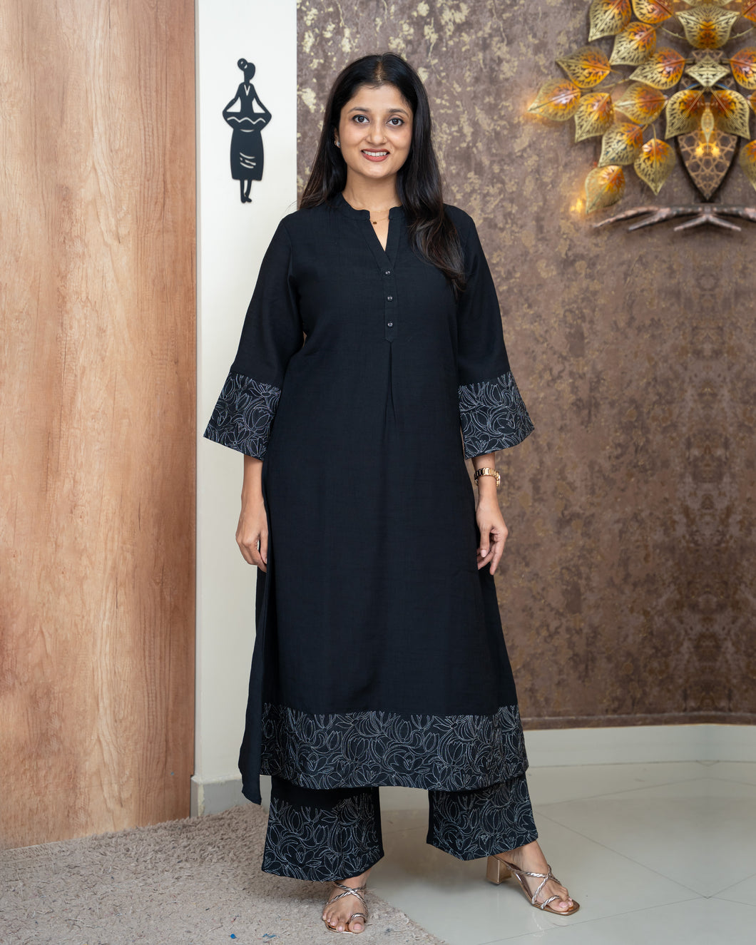 Semi Silk Co-Ord Set-4872