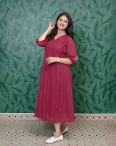 Kota Cotton A-line Kurti(Pre- Order)-5462