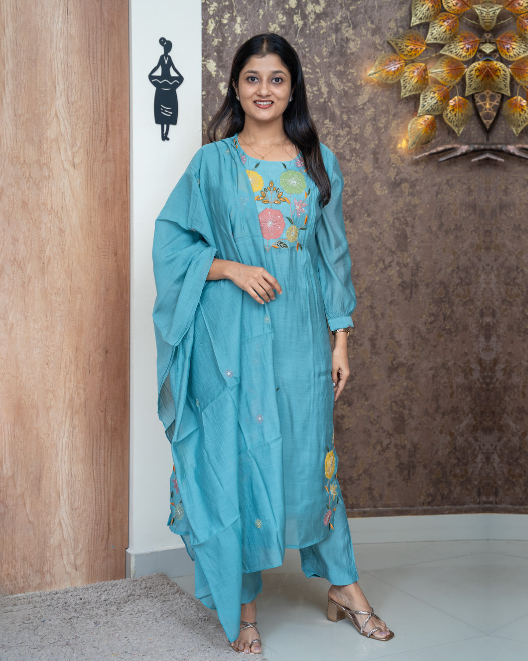 Mul Chanderi Suit- 4960