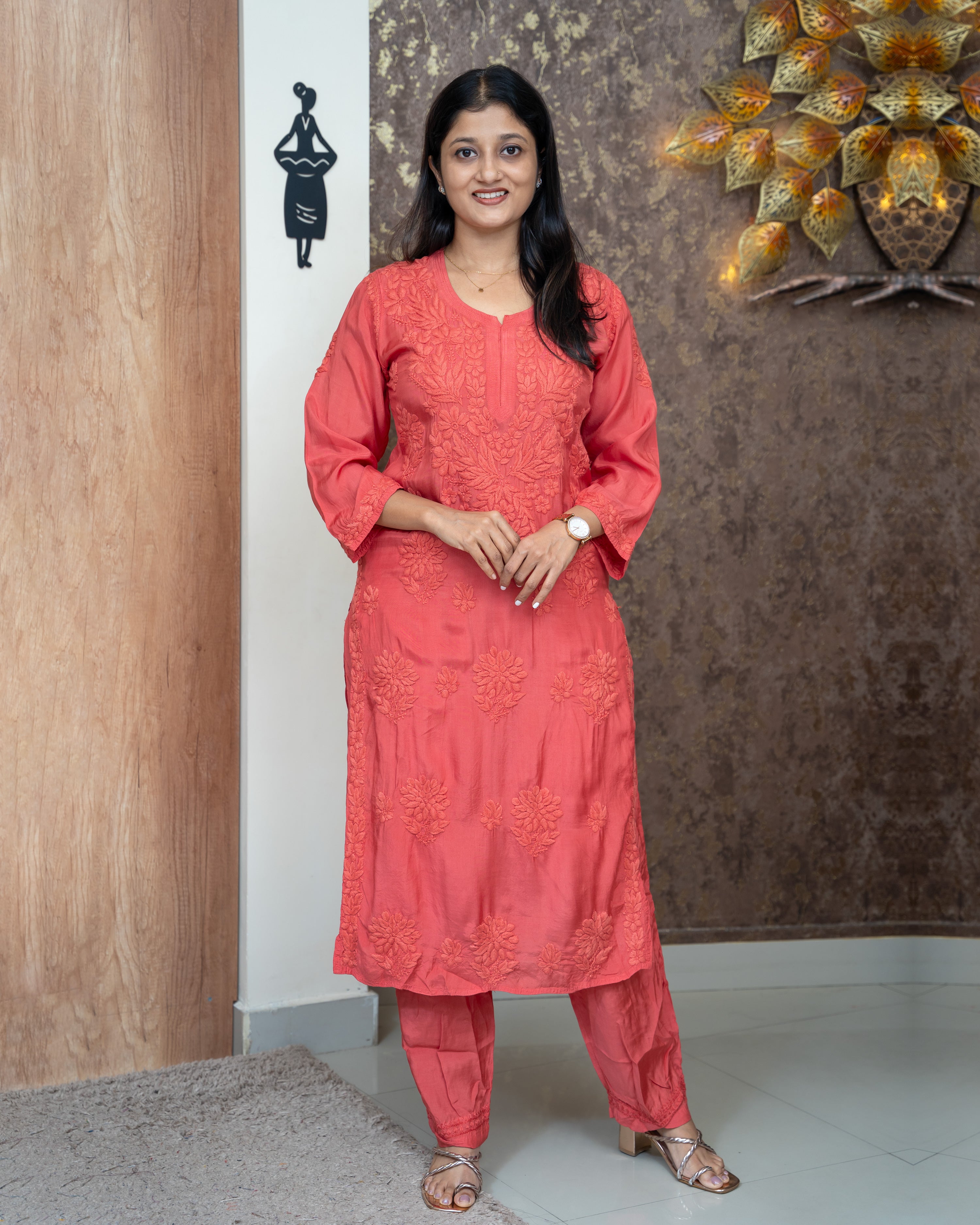 Load image into Gallery viewer, Crepe Silk Co-ord Set- 4967
