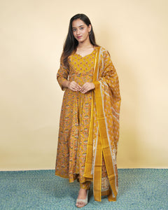 Pure Cotton Kurti Set - 0366