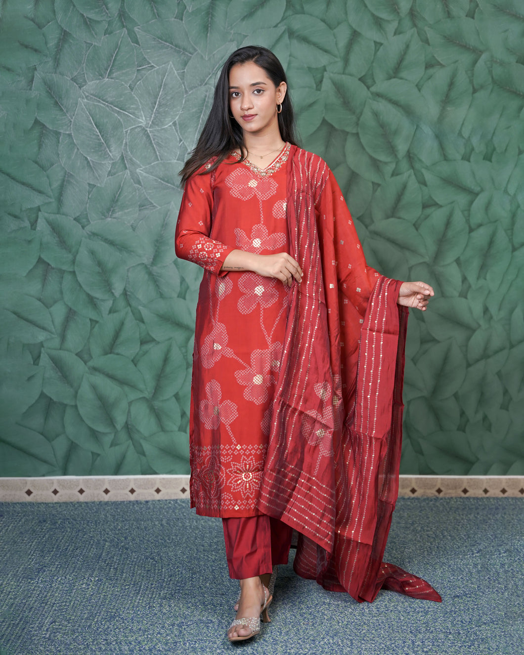 Muslin Silk Kurti Set - 0367