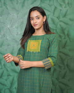 Pure Cotton Slitted Kurti - 0334