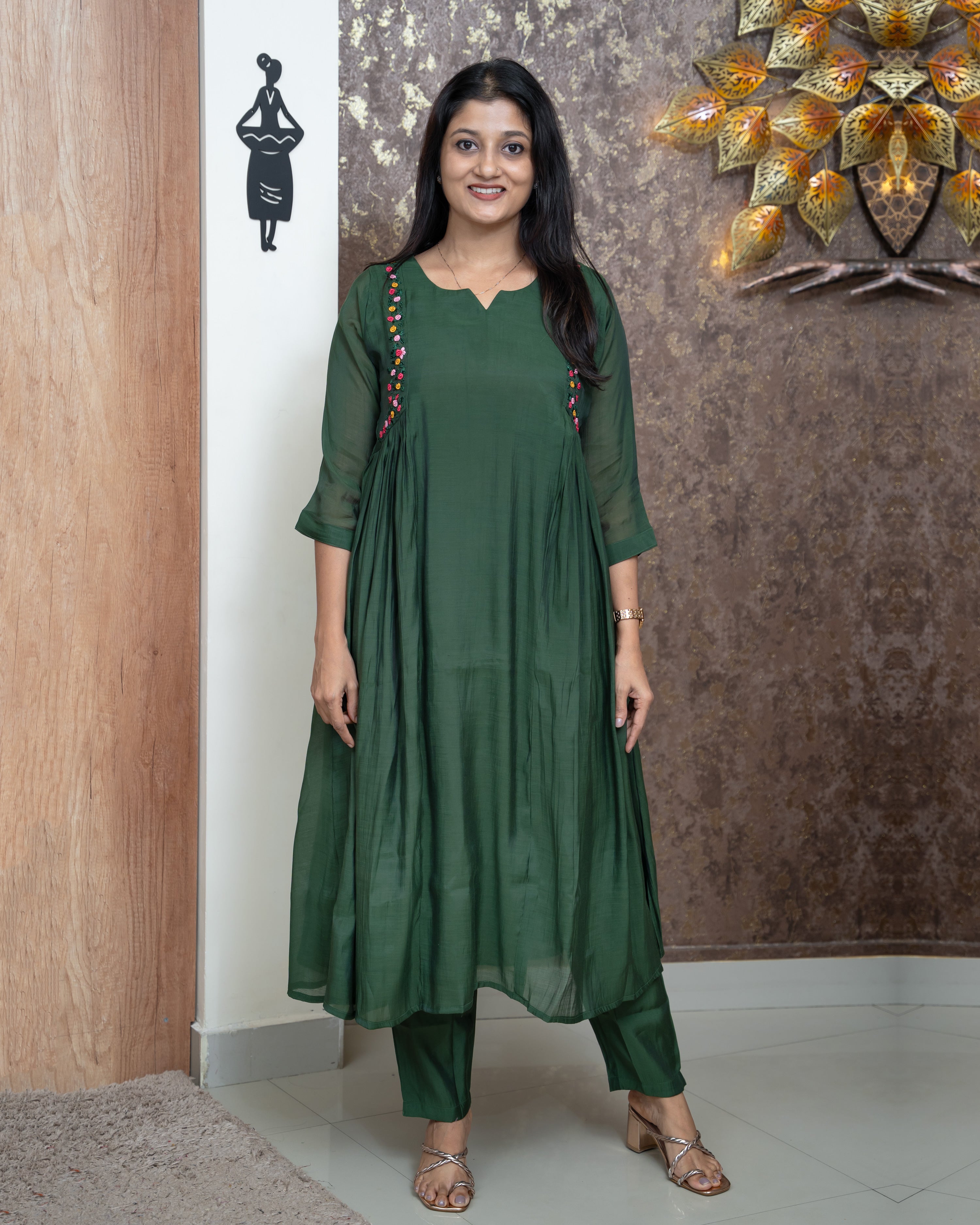 Load image into Gallery viewer, Mul Chanderi Co-ord Set-5150
