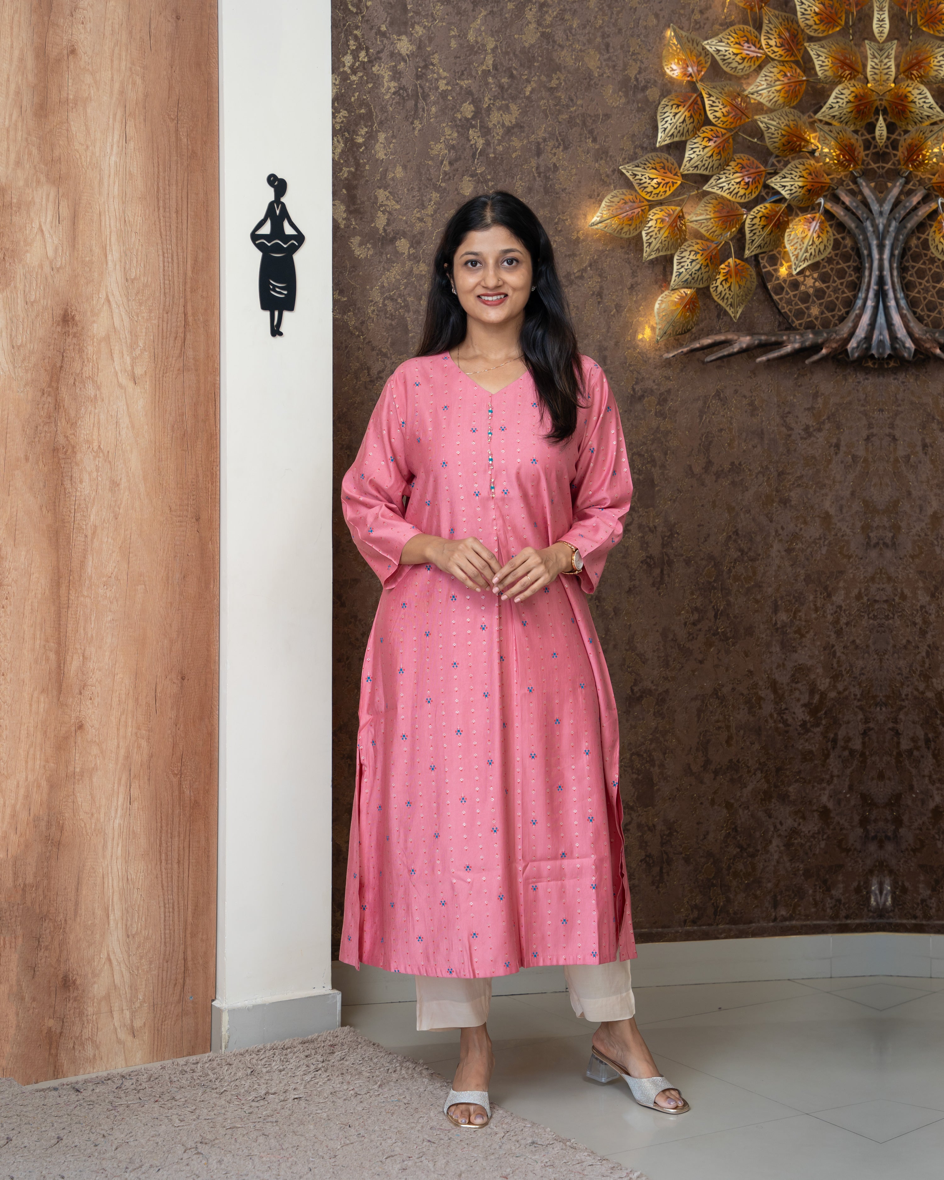 Load image into Gallery viewer, Semi Silk Kurti-5188
