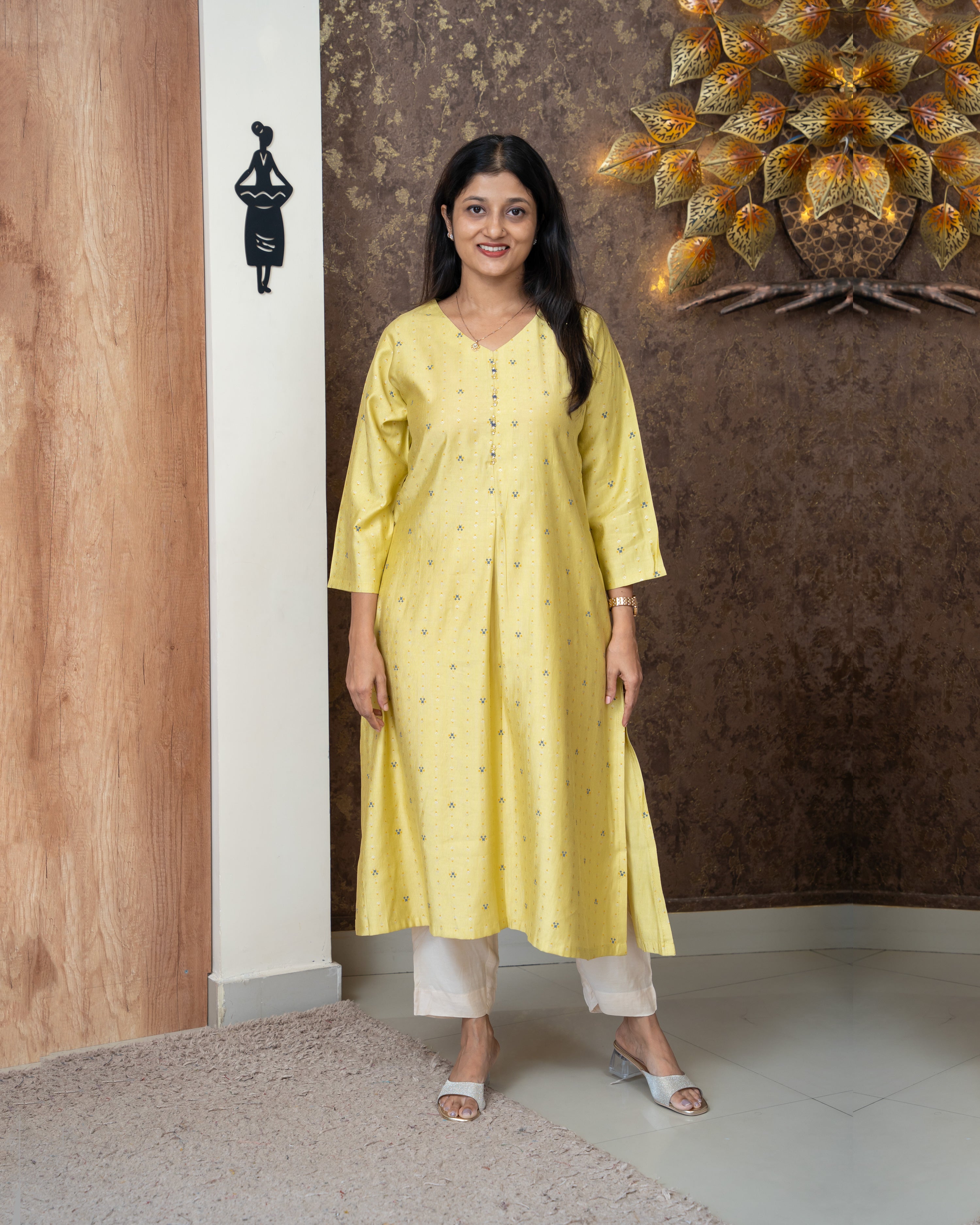 Load image into Gallery viewer, Semi Silk Kurti-5188

