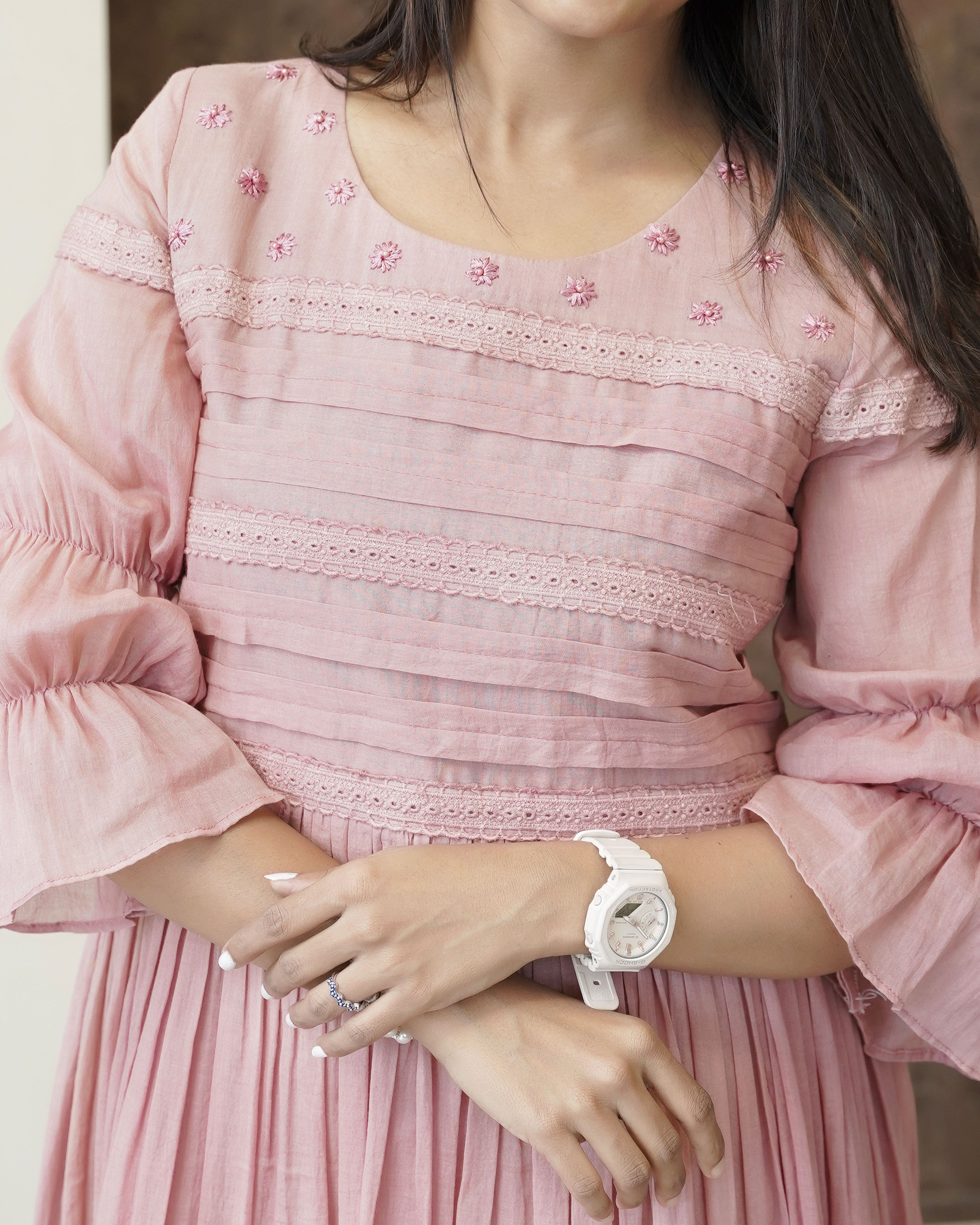 Load image into Gallery viewer, Pure Mull Cotton A-line Kurti(Pre-Order)-5286
