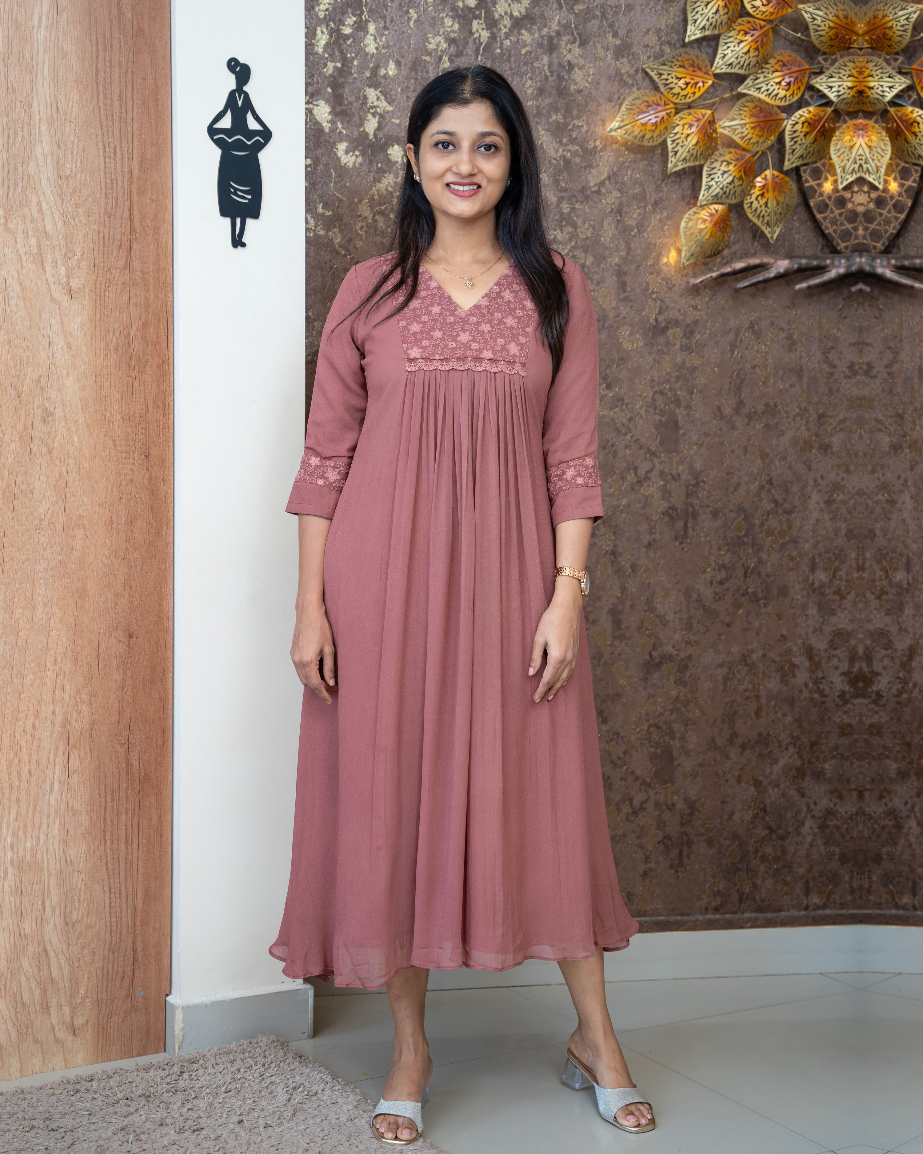 Load image into Gallery viewer, Georgette Designer Kurti(Pre-Order)-856
