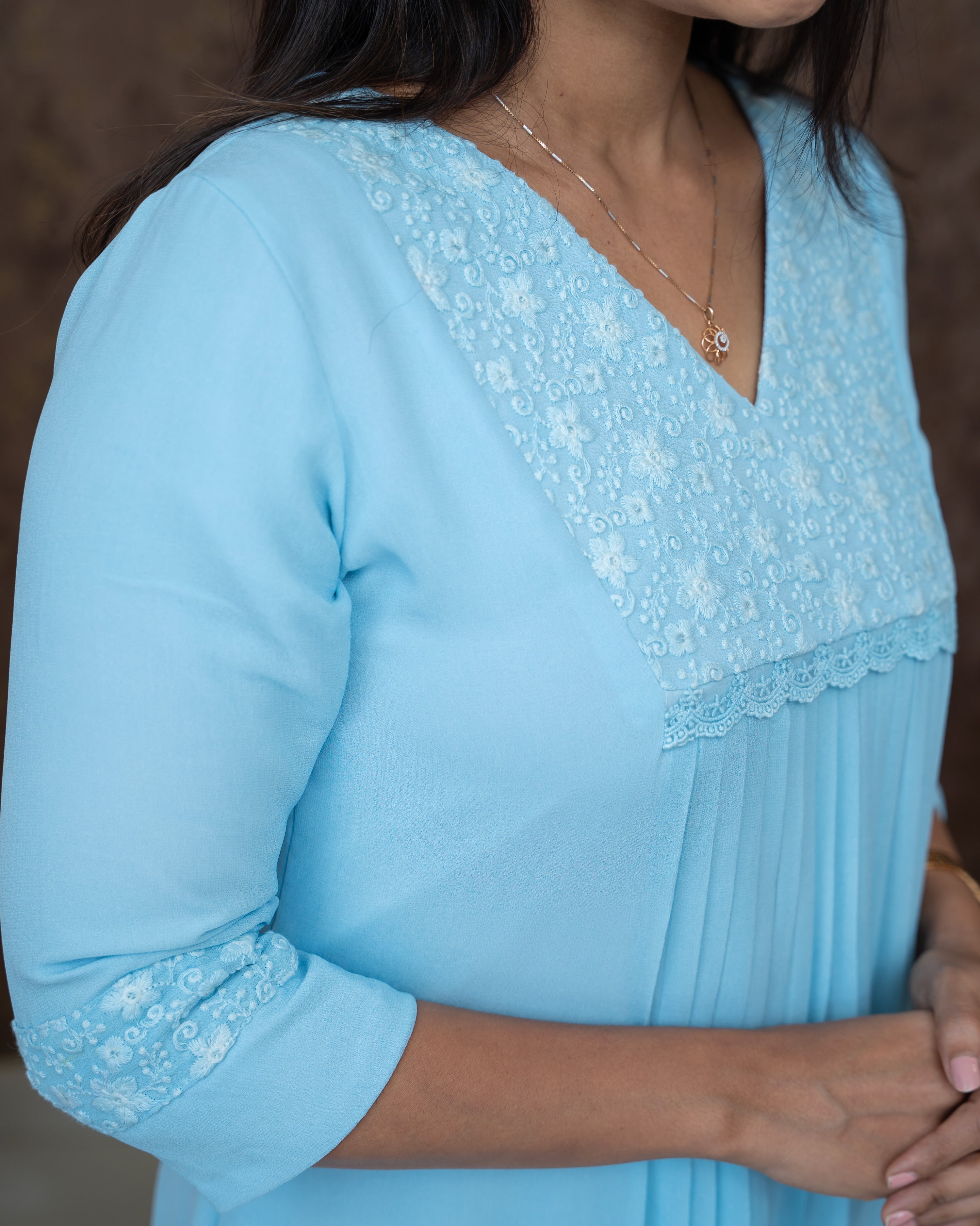 Load image into Gallery viewer, Georgette Designer Kurti(Pre-Order)-856
