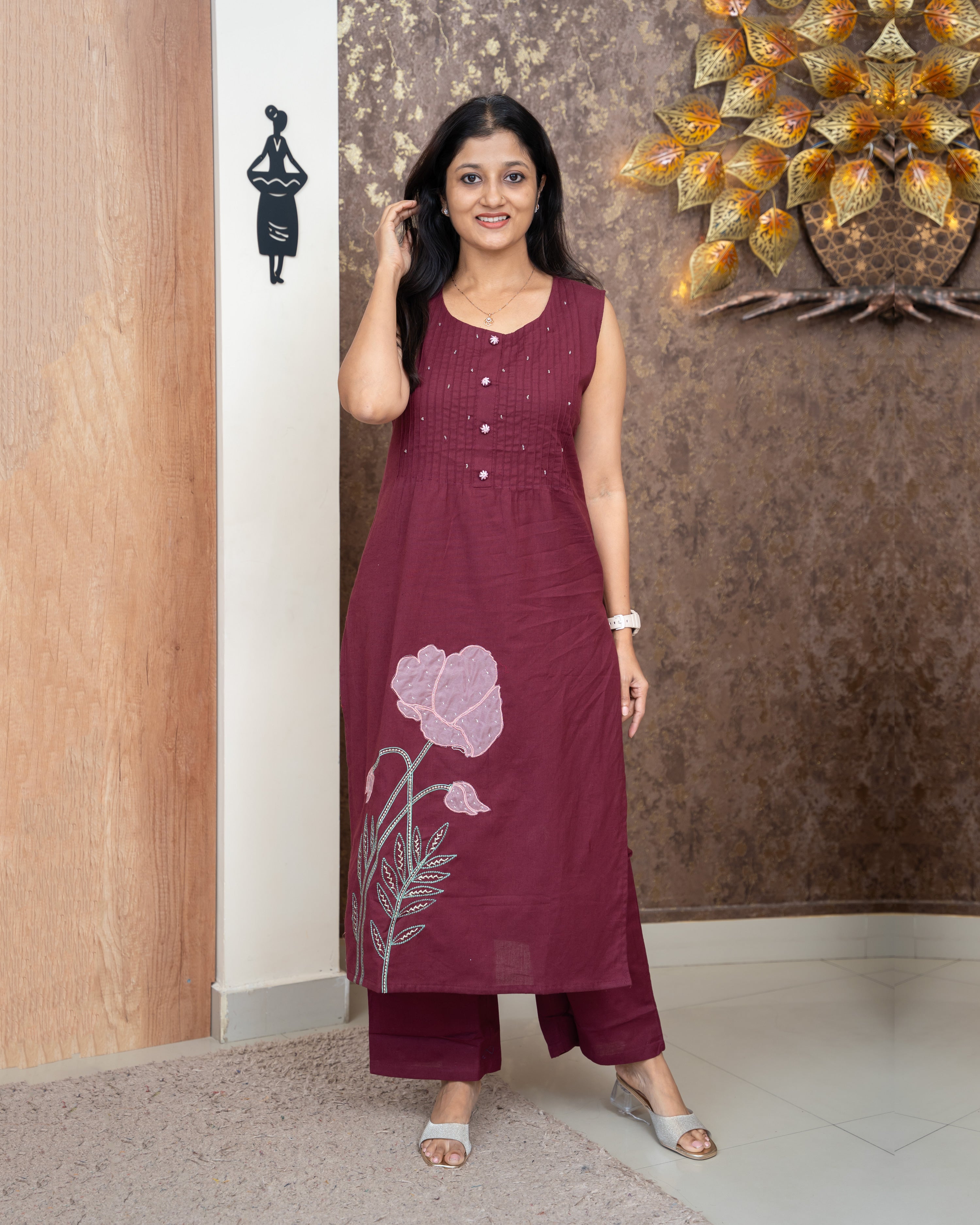 Load image into Gallery viewer, Cotton Co-Ord Set-5342
