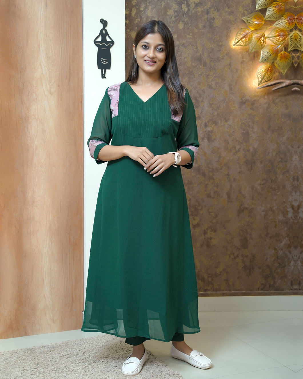 Designer Georgette Kurti-0601( Pre-Order)