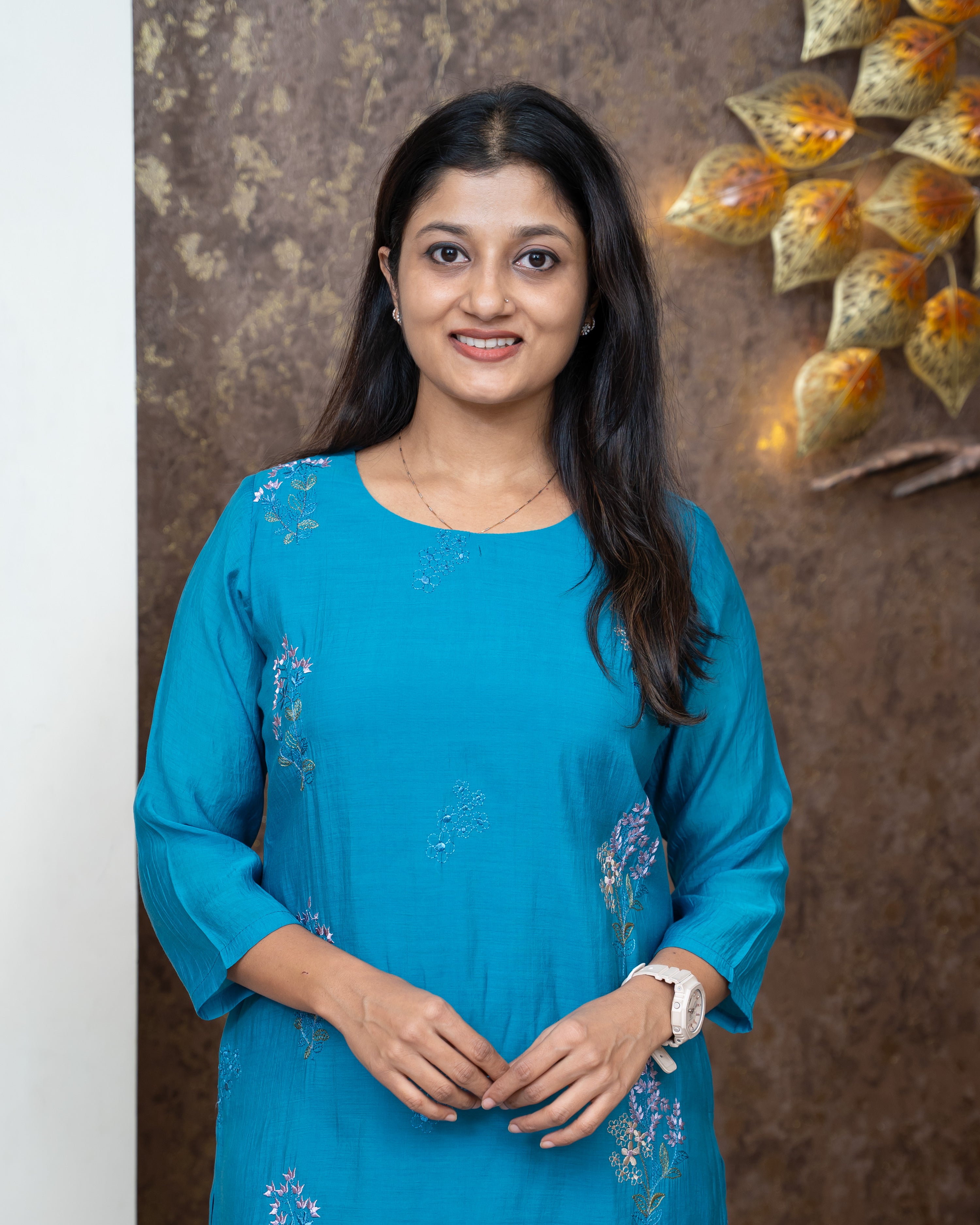 Load image into Gallery viewer, Mul Chanderi Kurti-5337
