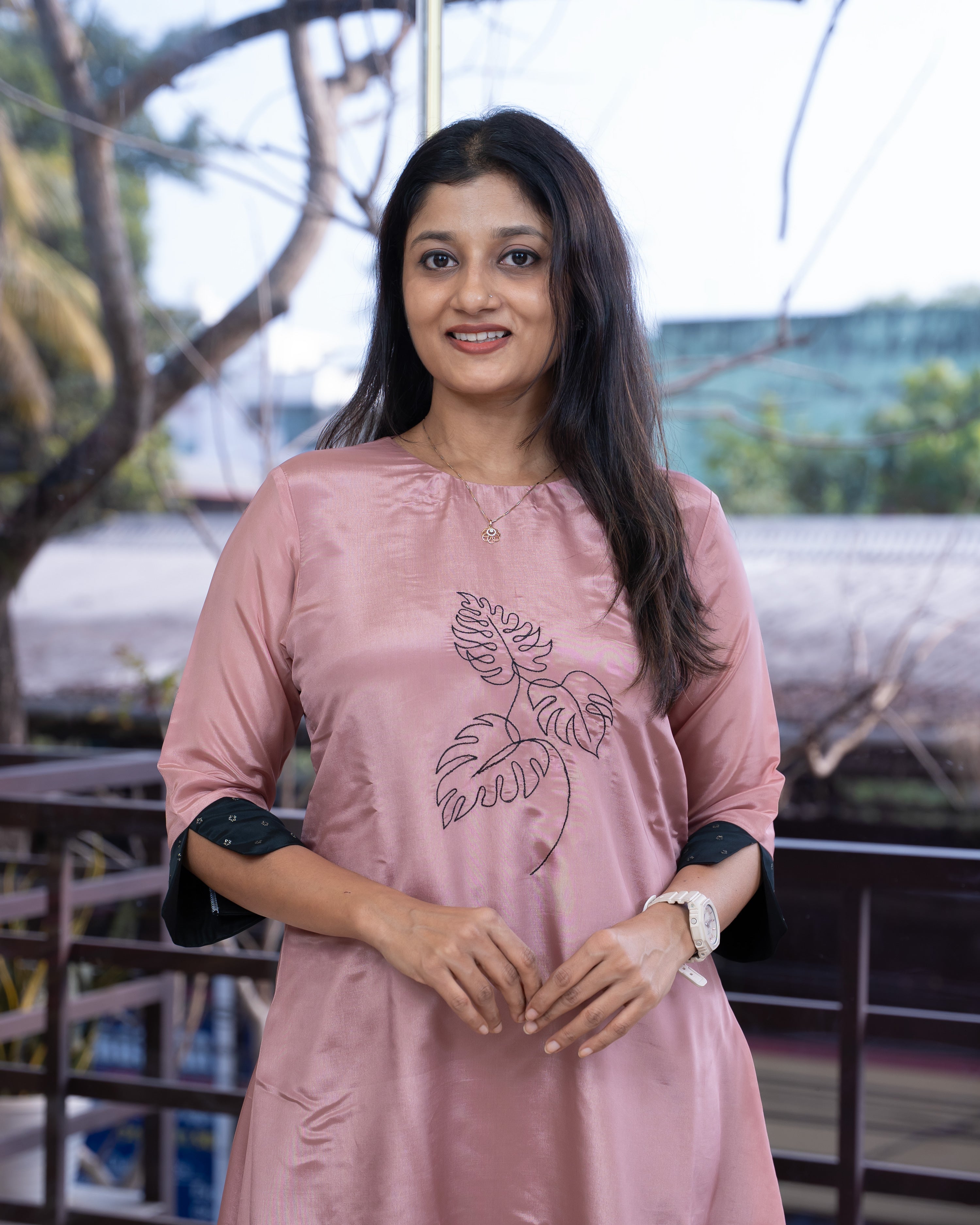 Load image into Gallery viewer, Crepe Silk Designer Kurti(Pre-Order)-866
