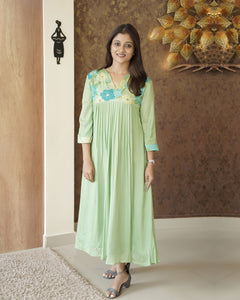 Crepe Georgette Designer Wear( Pre-Order)-0627