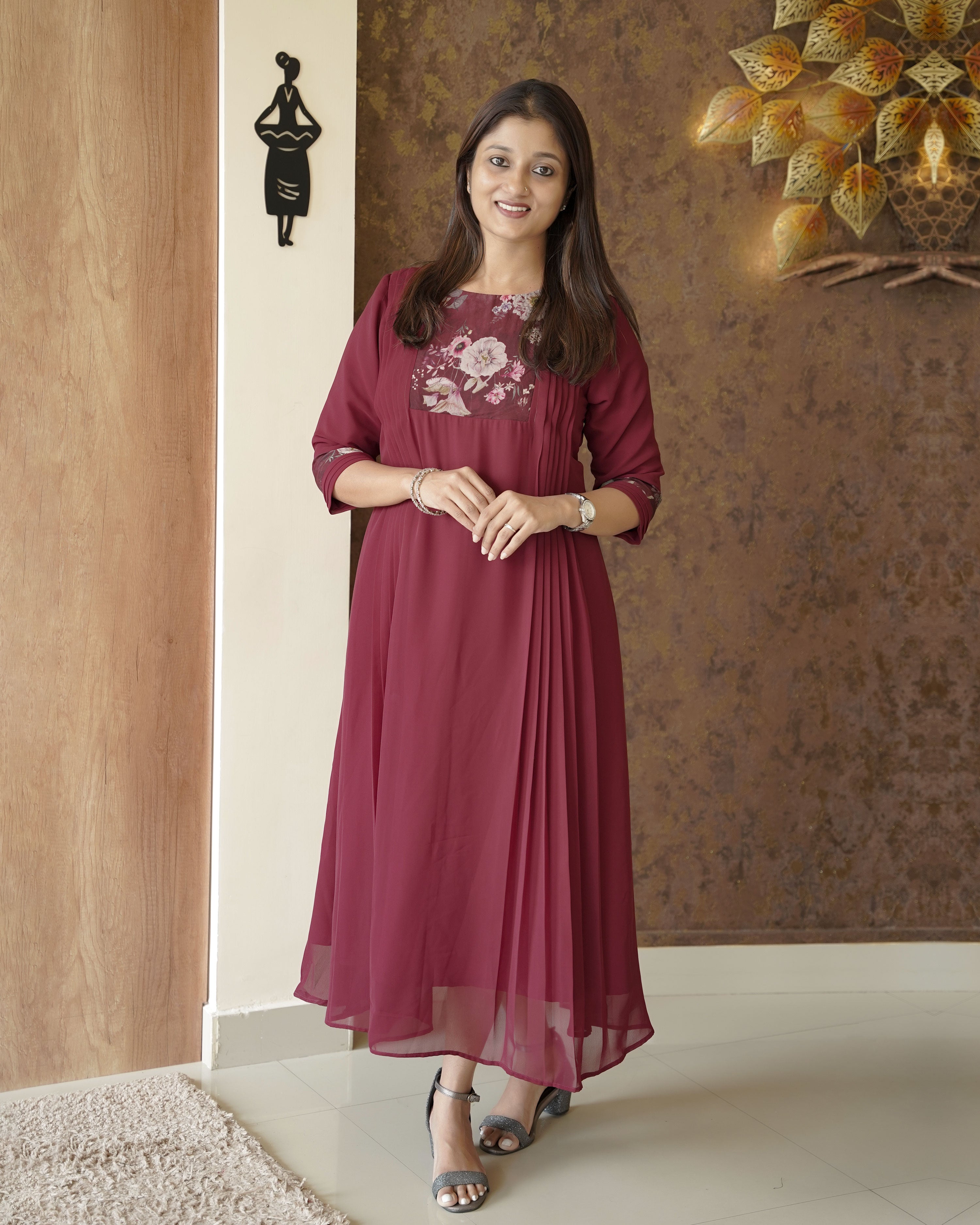 Load image into Gallery viewer, Faux Georgette Designer Kurti (Pre-Order)-5509
