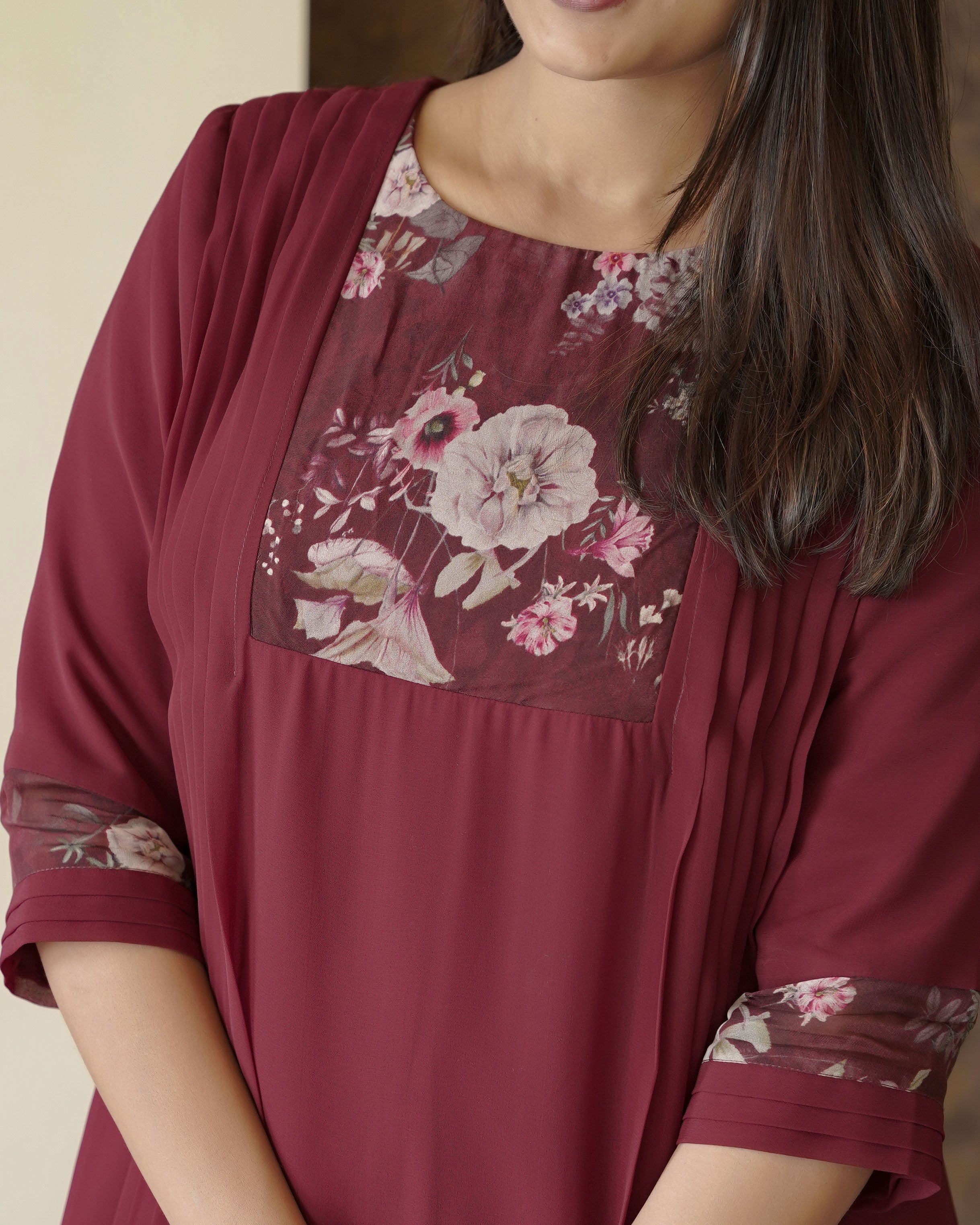 Load image into Gallery viewer, Faux Georgette Designer Kurti (Pre-Order)-5509
