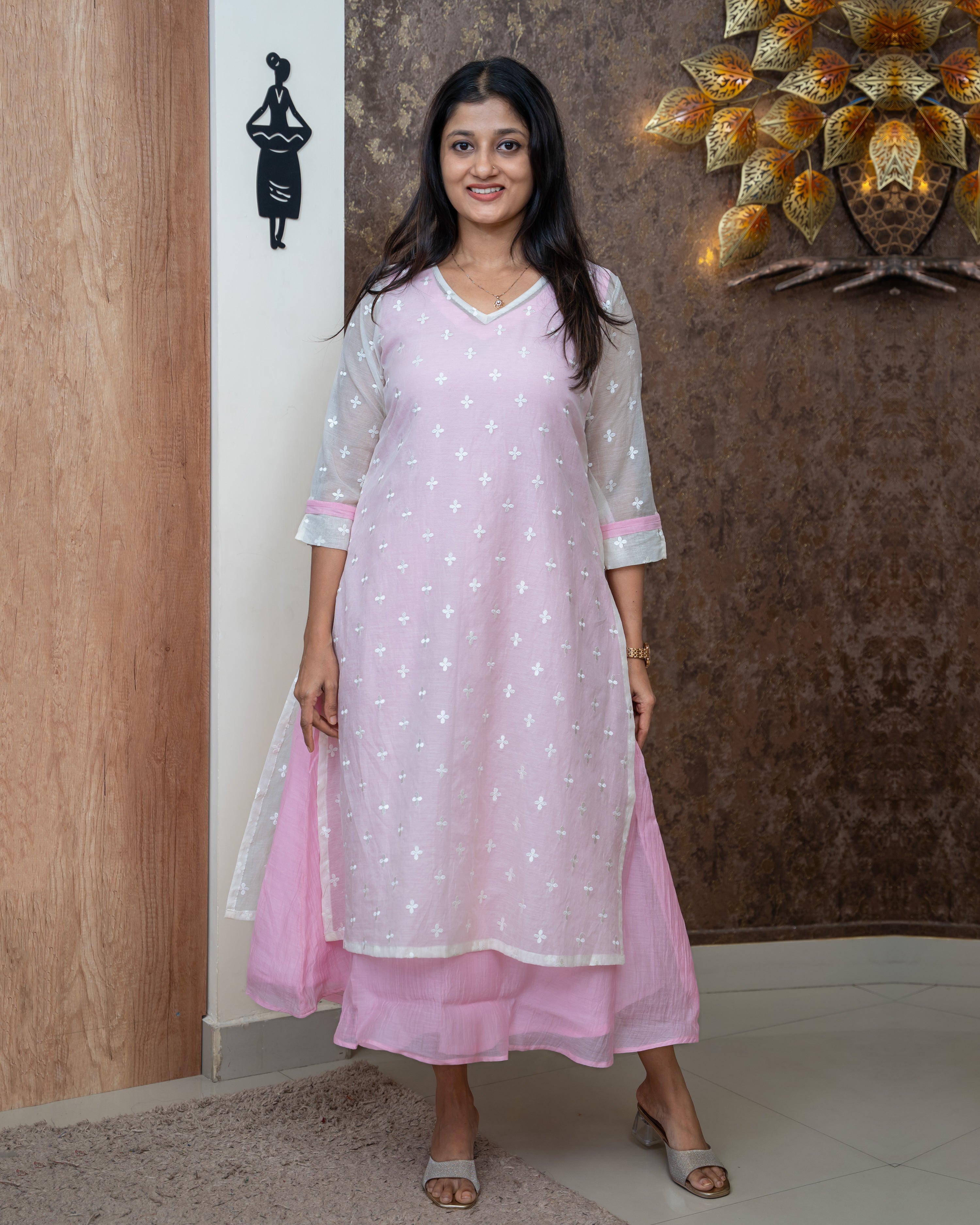 Load image into Gallery viewer, Mul Chanderi Designer Wear(Pre-Order)-874
