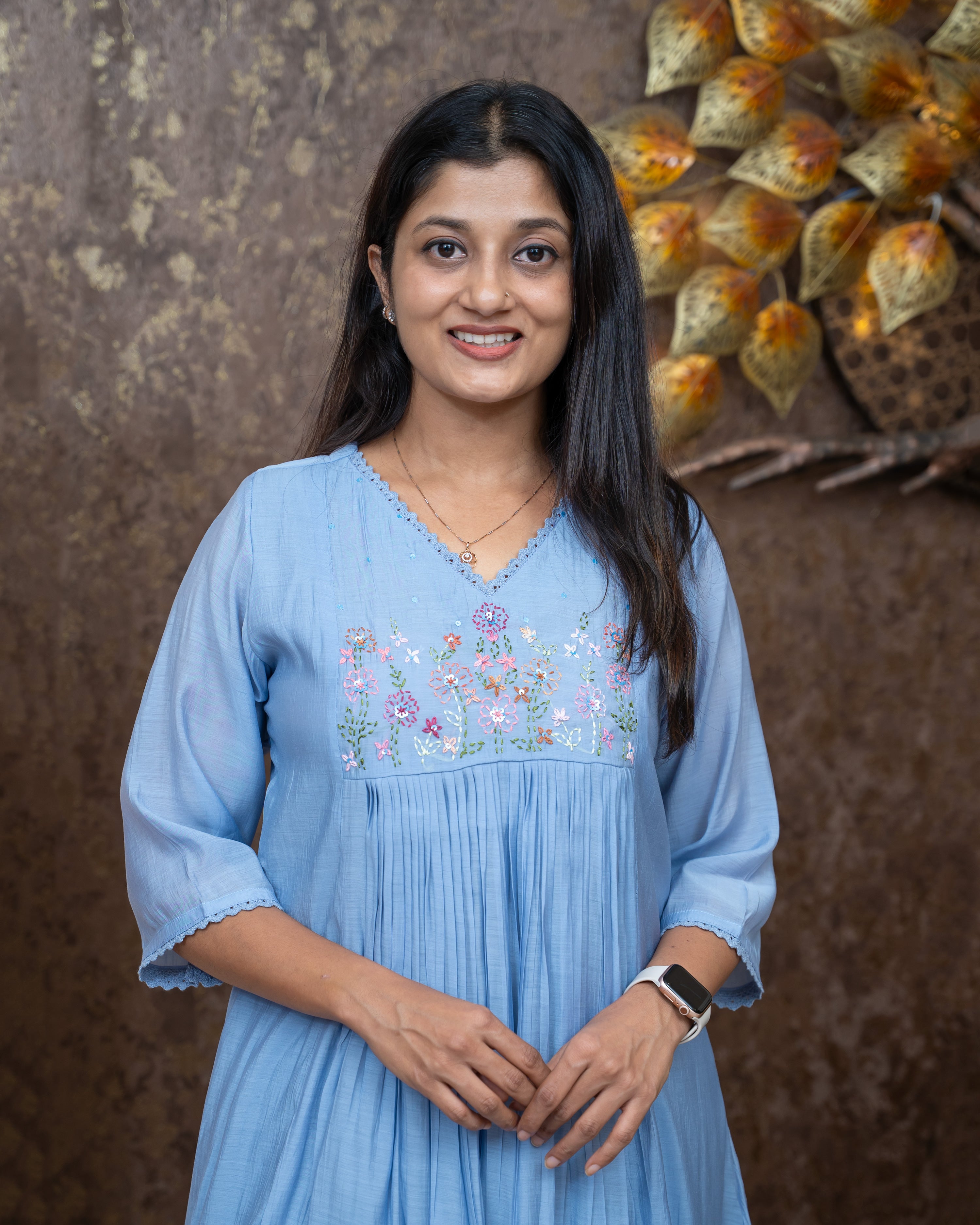 Load image into Gallery viewer, Mul Chanderi Kurti Set-5425
