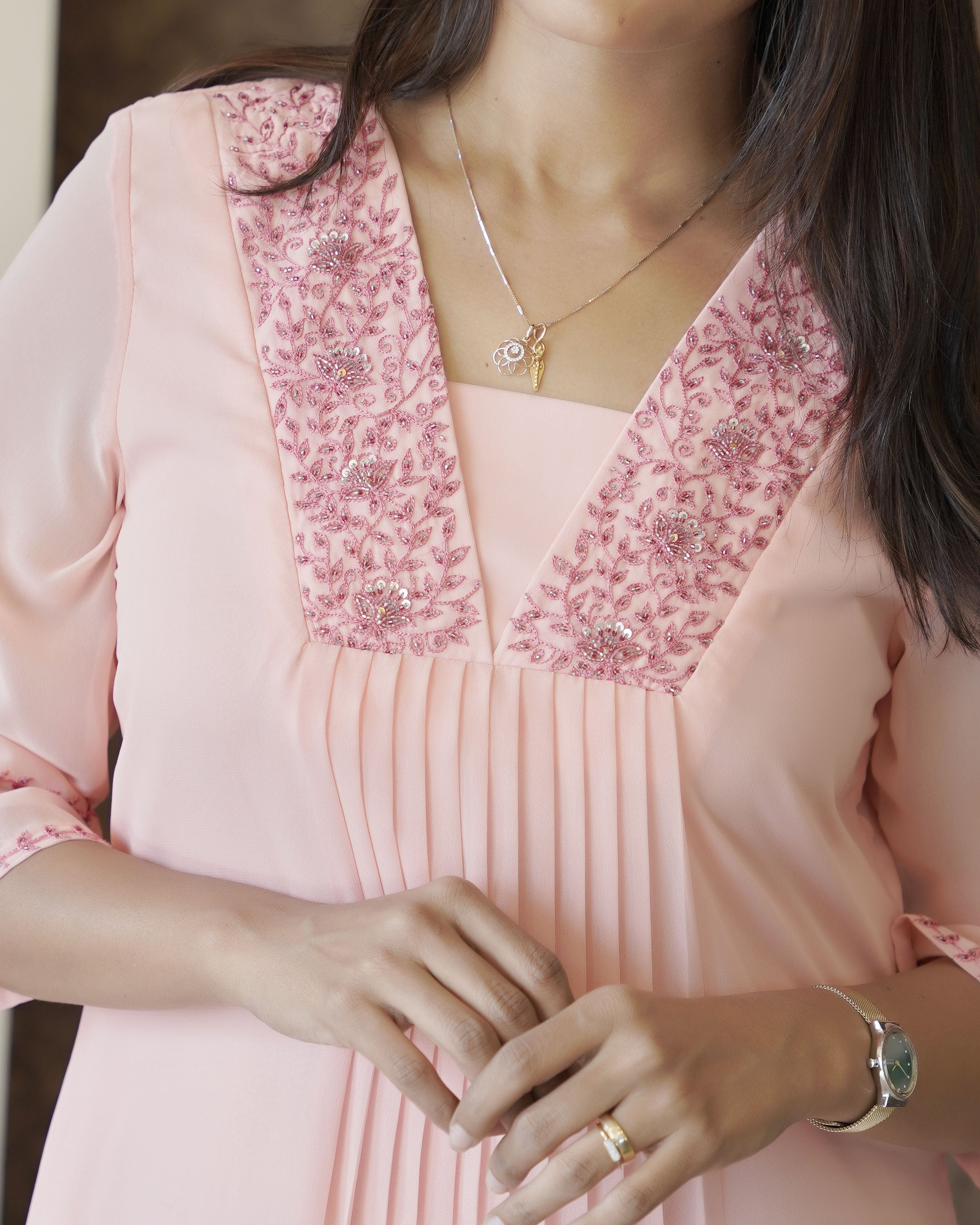 Load image into Gallery viewer, Georgette Designer Kurti (Pre-Order)-5512
