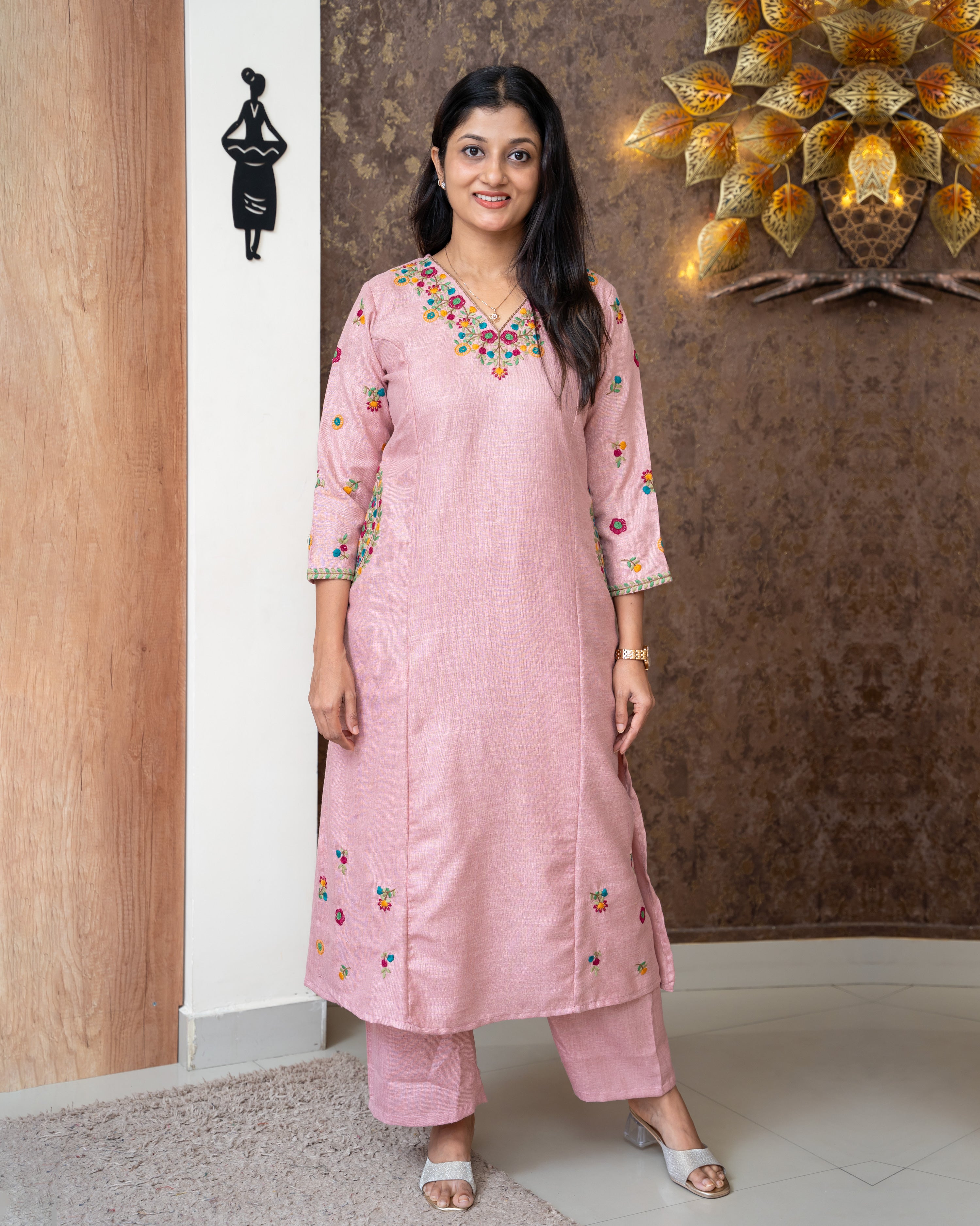 Load image into Gallery viewer, Linen Cotton Co-Ord Set-5429
