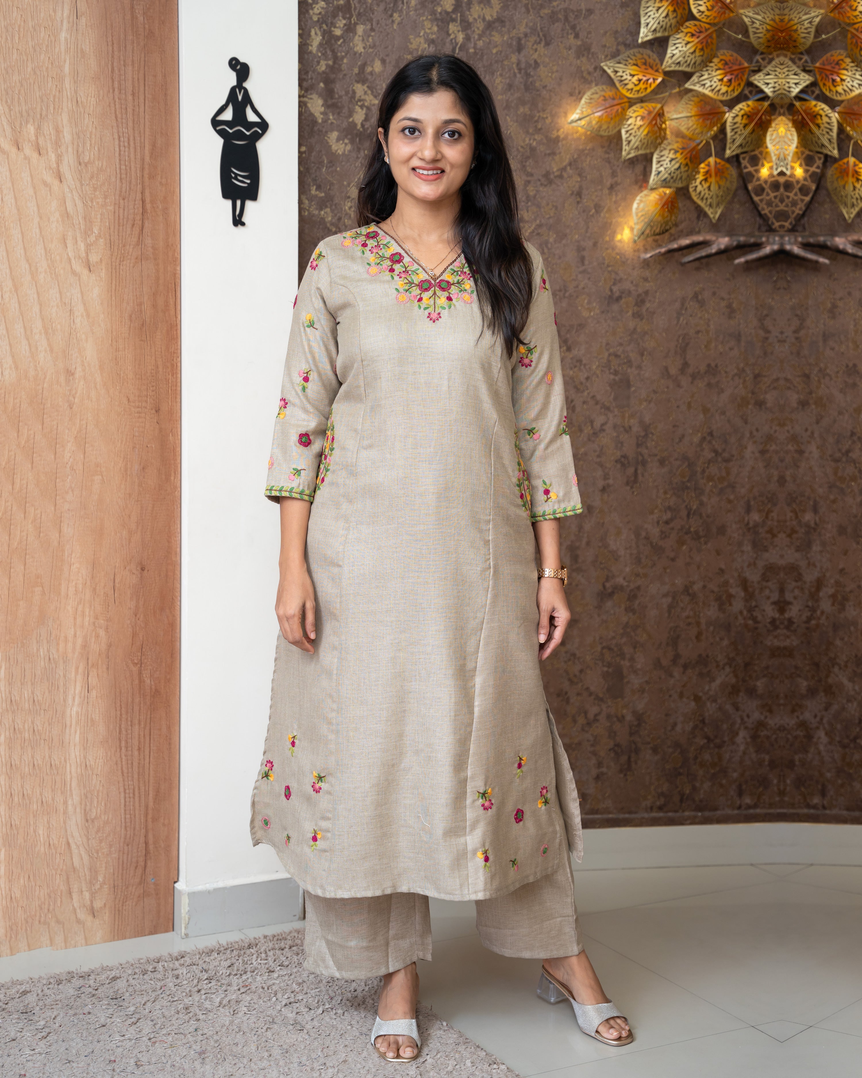 Load image into Gallery viewer, Linen Cotton Co-Ord Set-5429

