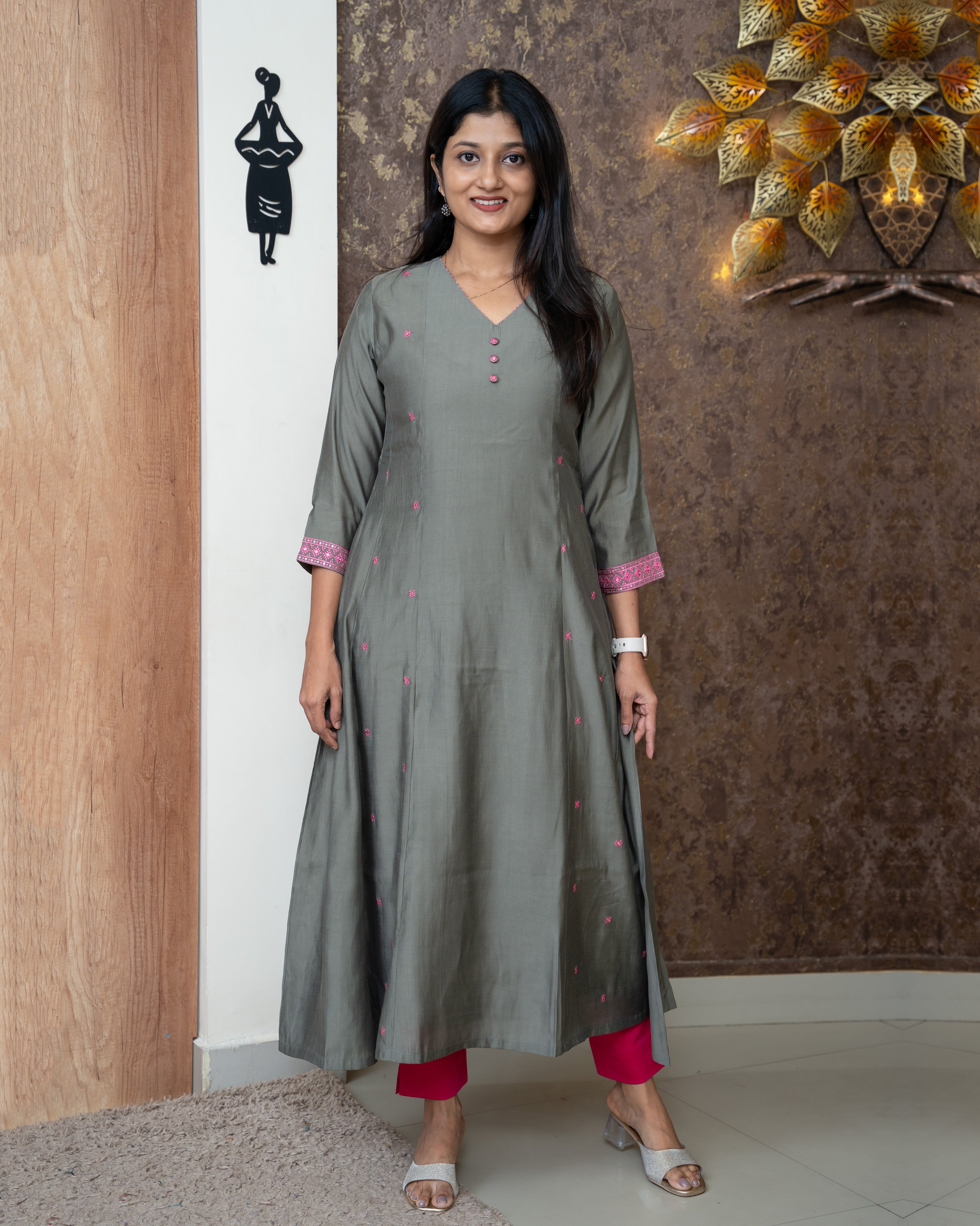 Load image into Gallery viewer, Chanderi Kurti
