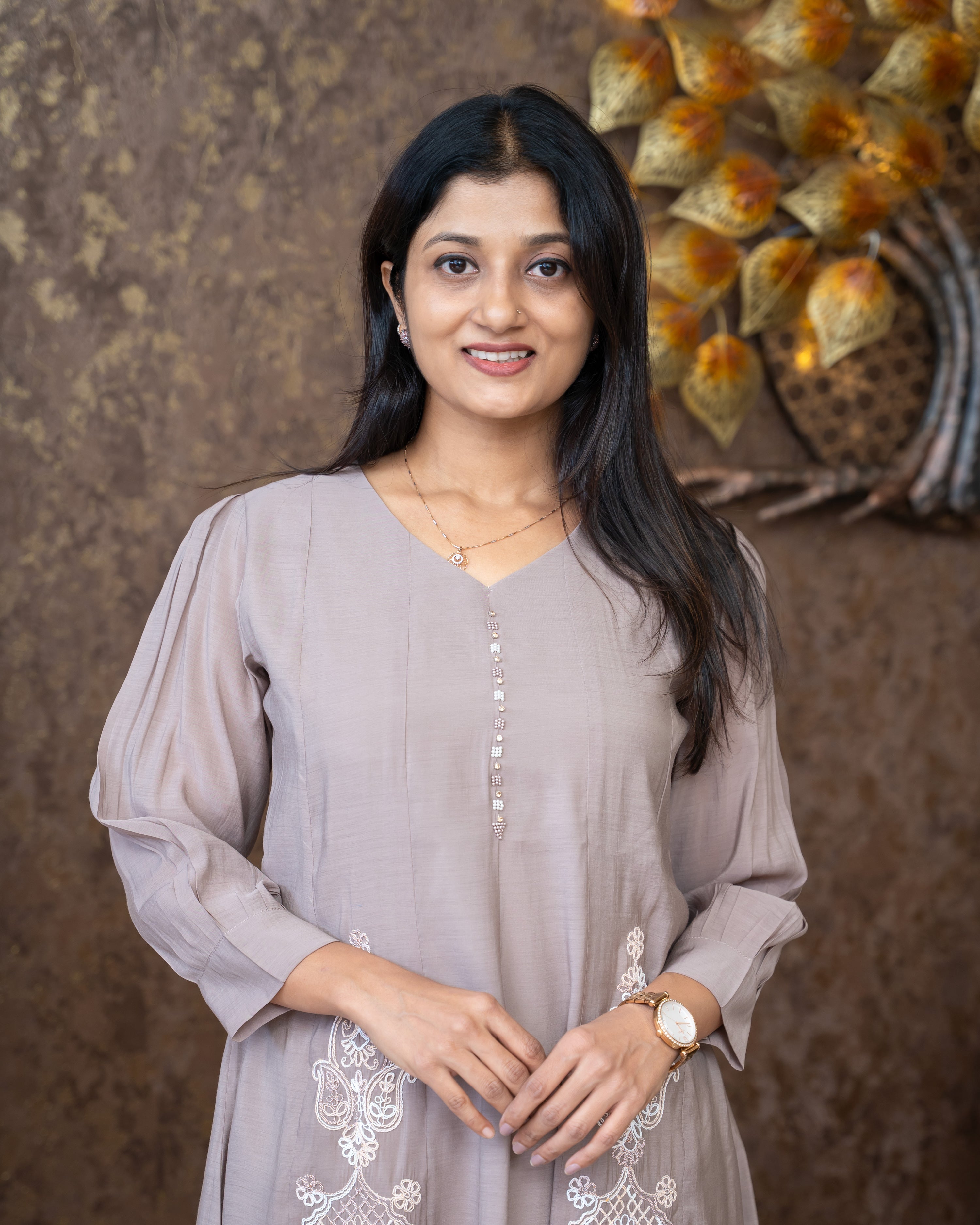 Load image into Gallery viewer, Mul Chanderi Kurti-5464
