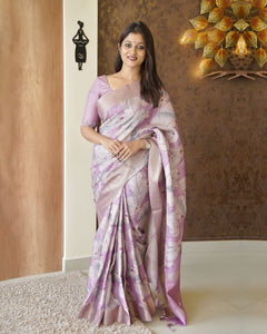 Semi Tusser Silk Saree-0864