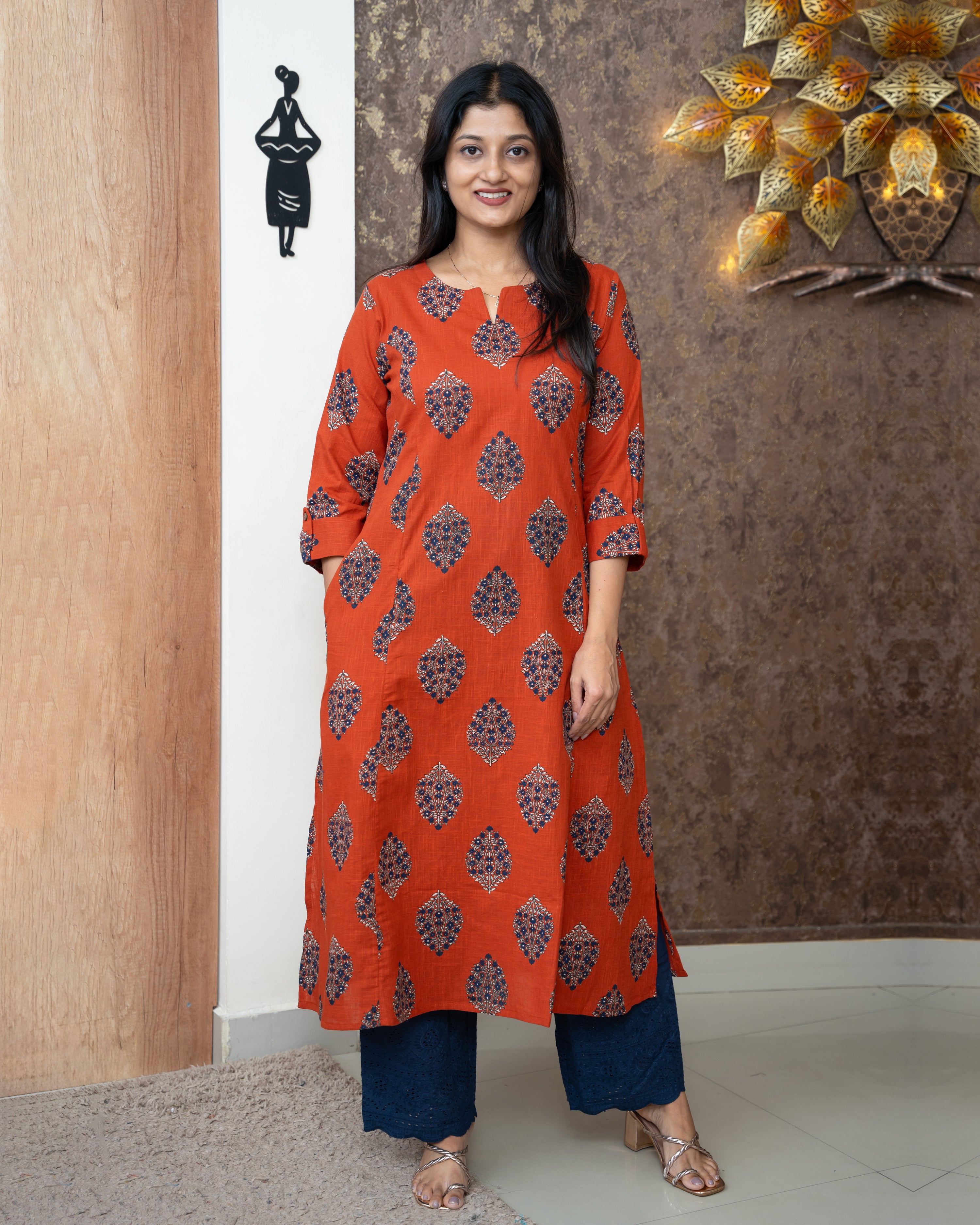 Load image into Gallery viewer, Cotton Kurti- 5474

