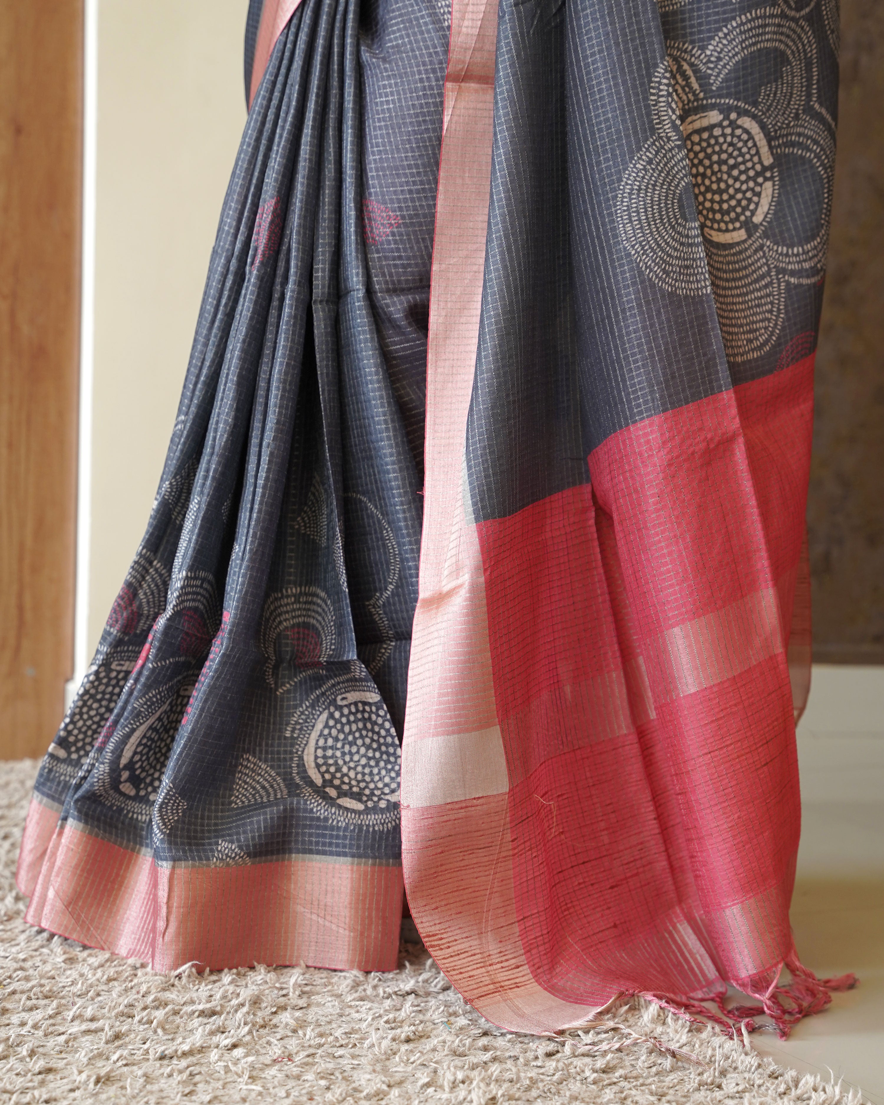 Load image into Gallery viewer, Semi Tusser Silk Saree-0864( Pre-Order)
