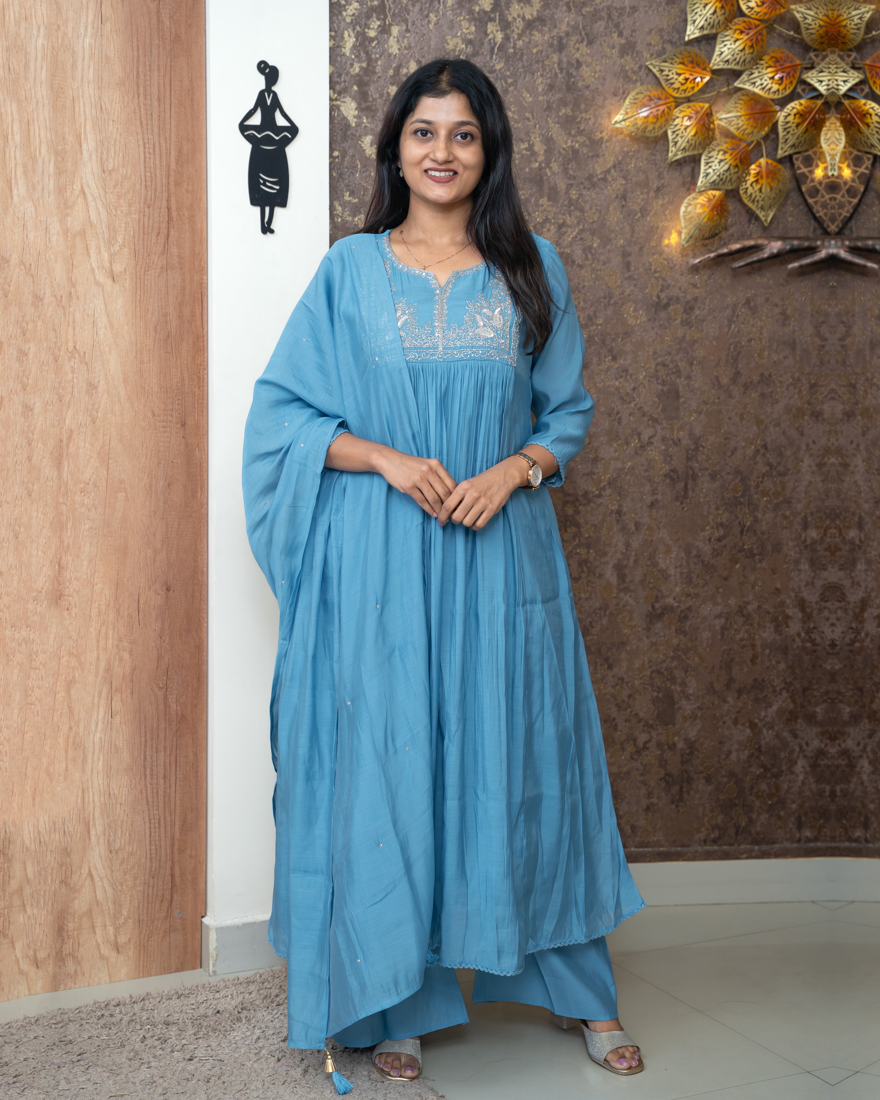 Load image into Gallery viewer, Pure Mul Chanderi Suit
