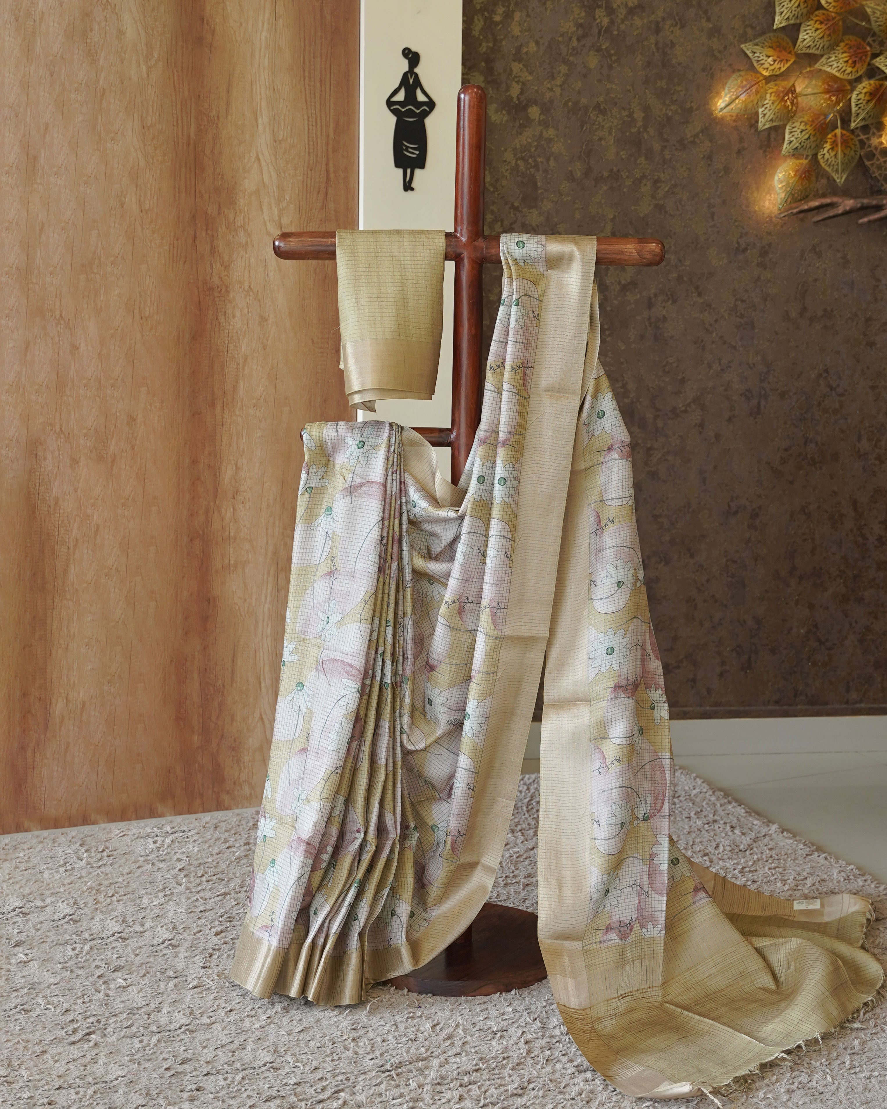 Load image into Gallery viewer, Semi Tusser Silk Saree-0864
