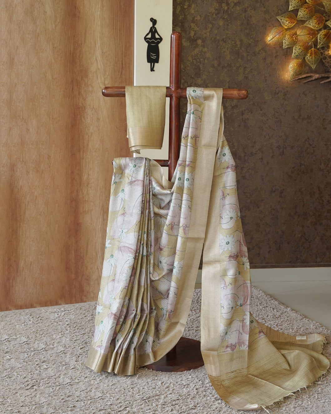 Semi Tusser Silk Saree-0864