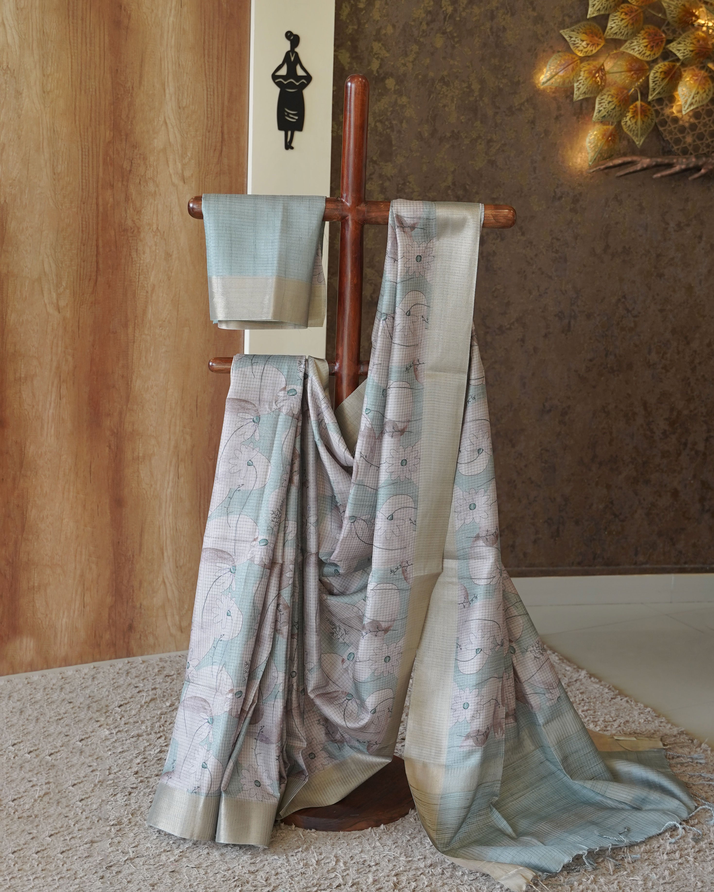 Load image into Gallery viewer, Semi Tusser Silk Saree-0864
