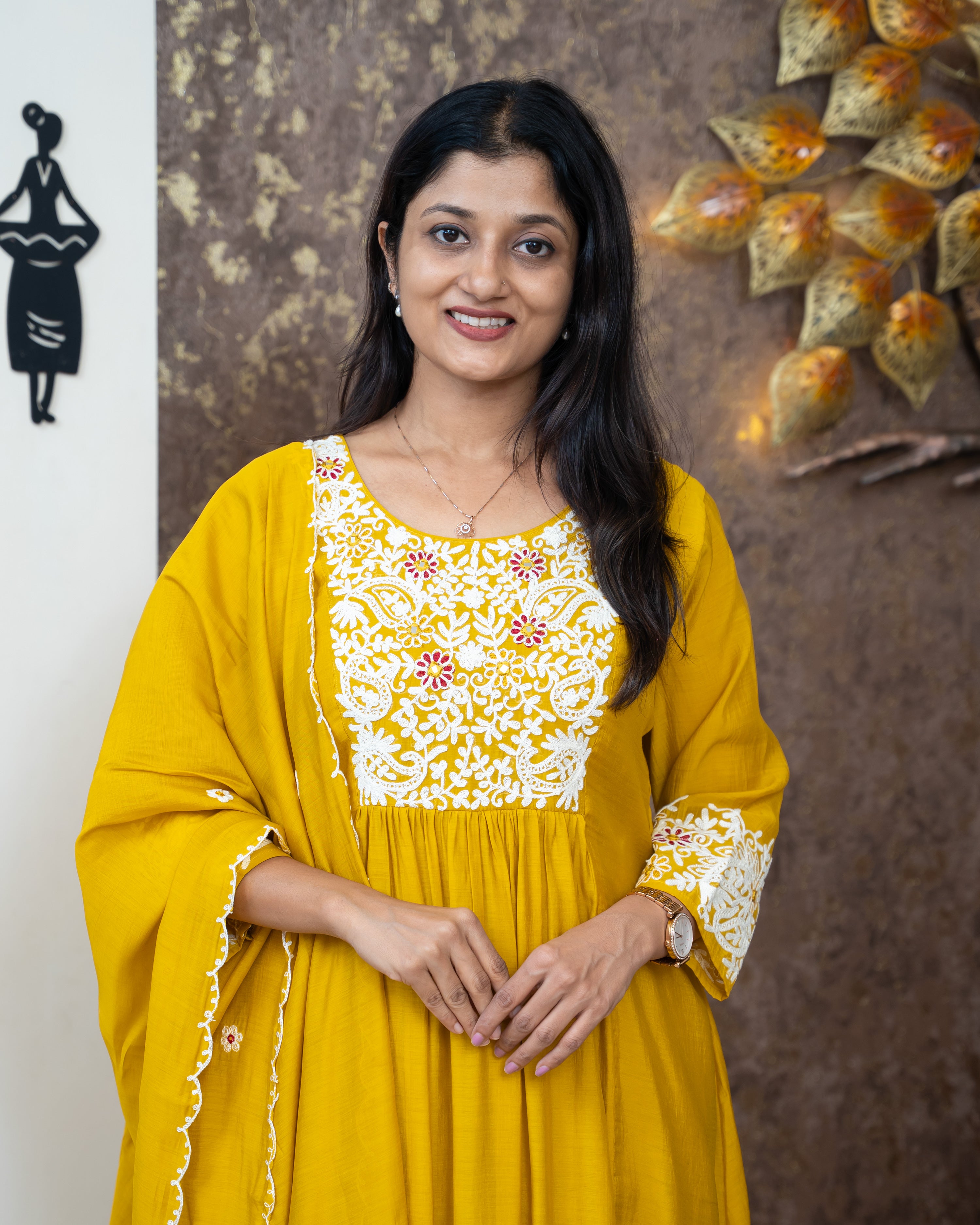 Load image into Gallery viewer, Mul Chanderi Suit-5498
