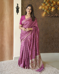 Semi Jute Silk Saree(Pre-Order)- 0863