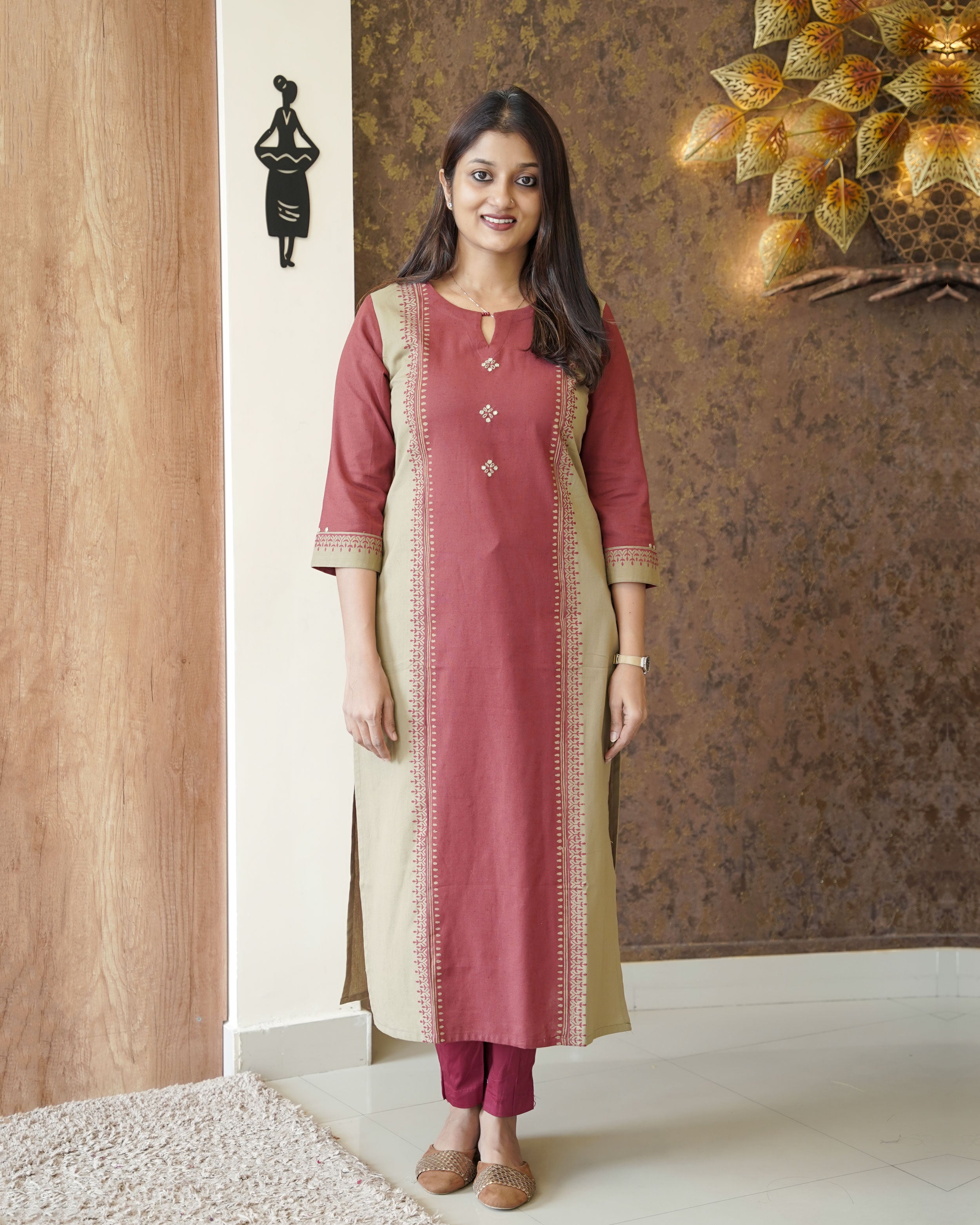 Load image into Gallery viewer, Pure Cotton Kurti-0898
